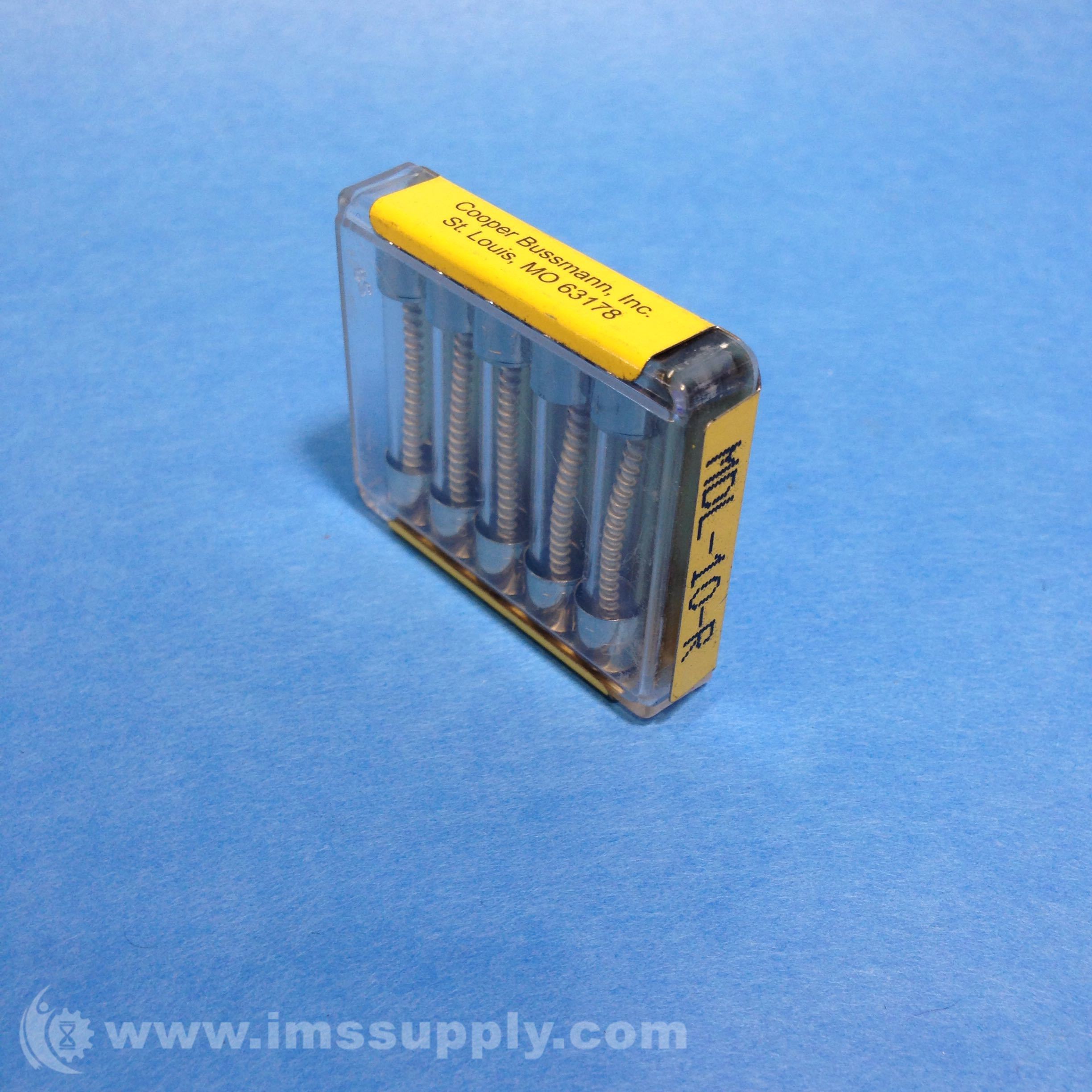 Bussmann MDL-10-R Miniature Fuses Pack of 5 - IMS Supply