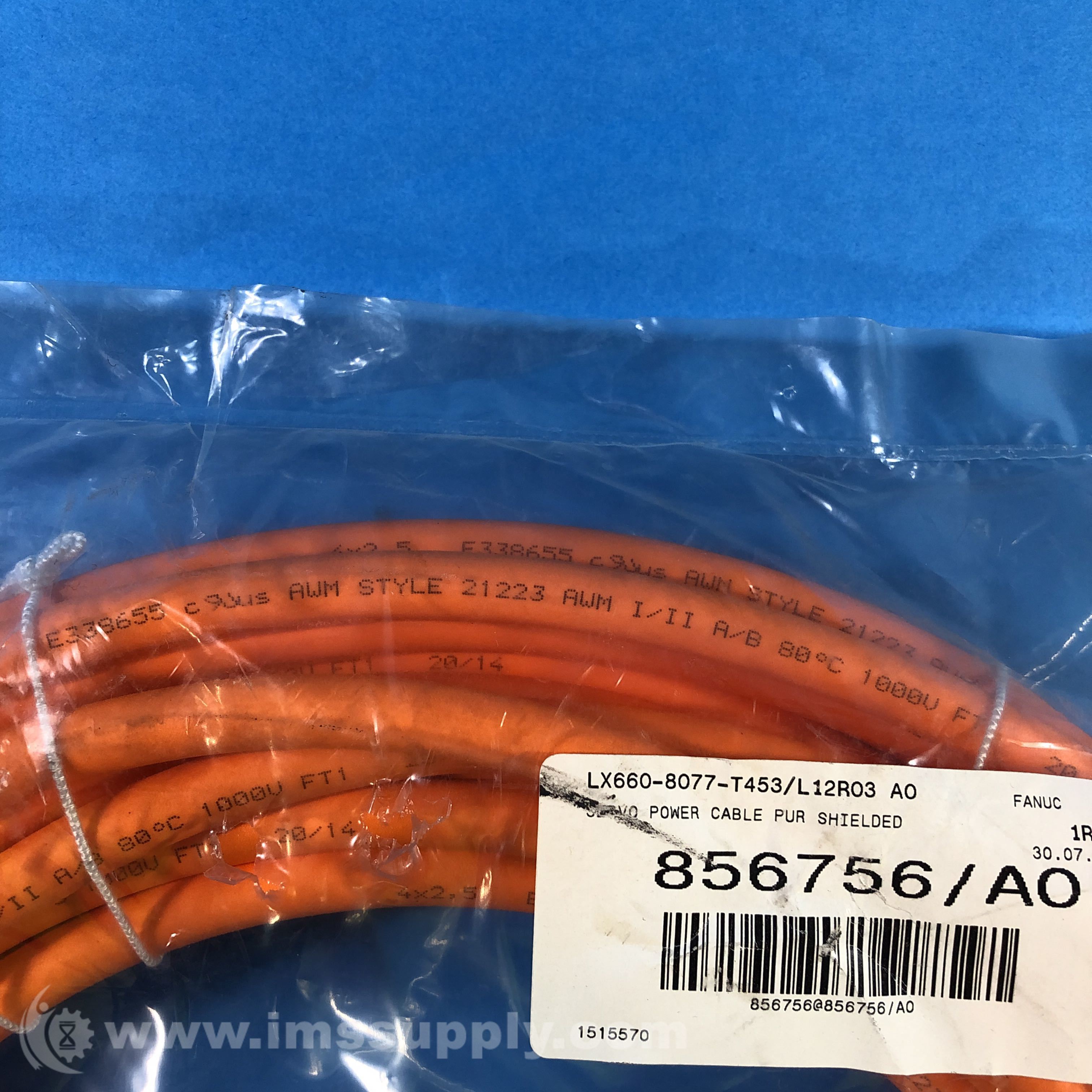 Fanuc LX660-8077-T453/L12R03 PUR Shielded Power Cable - IMS Supply