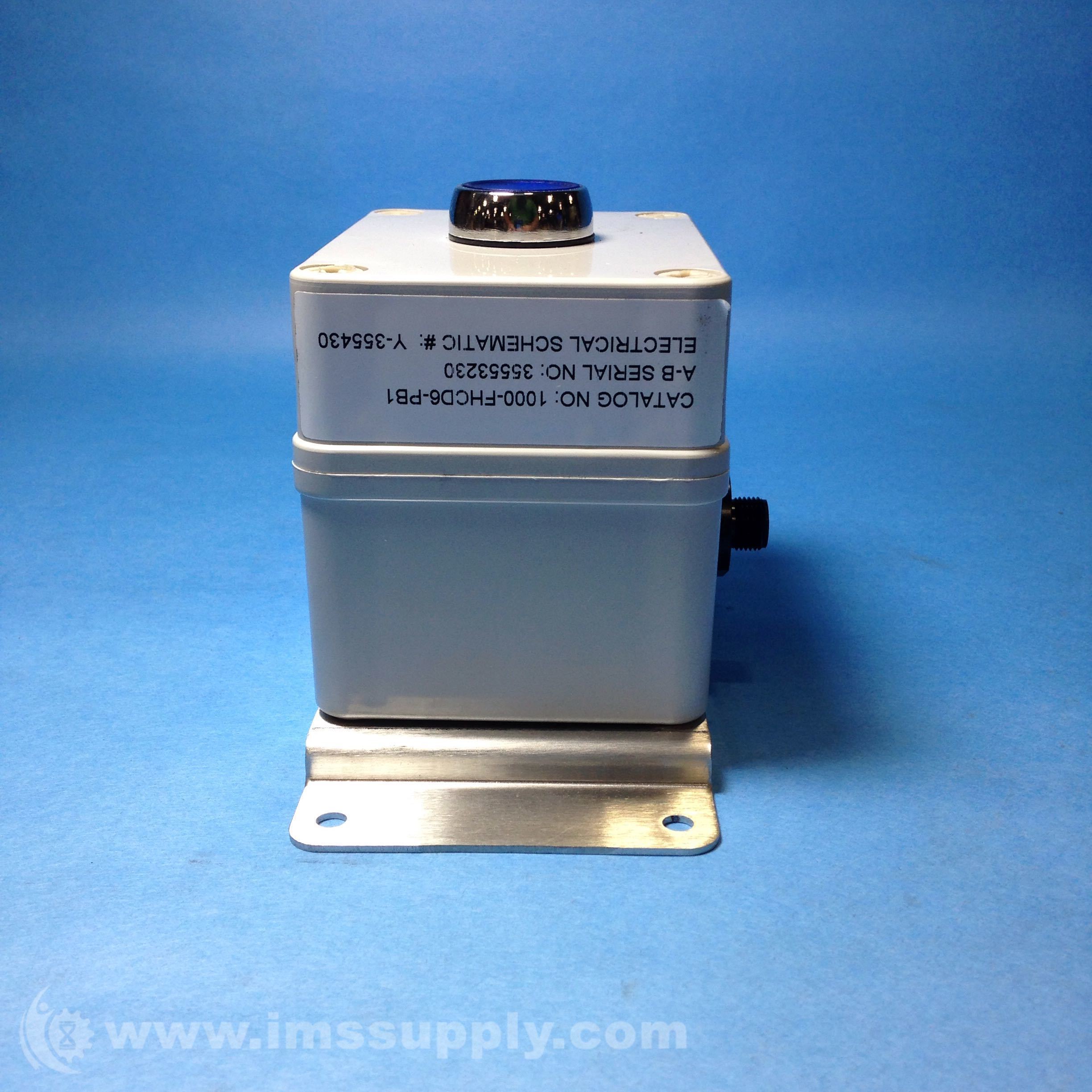 ALLEN BRADLEY 1000-FHCD6-PB1 SERIES A, SINGLE PUSH BUTTON BOX