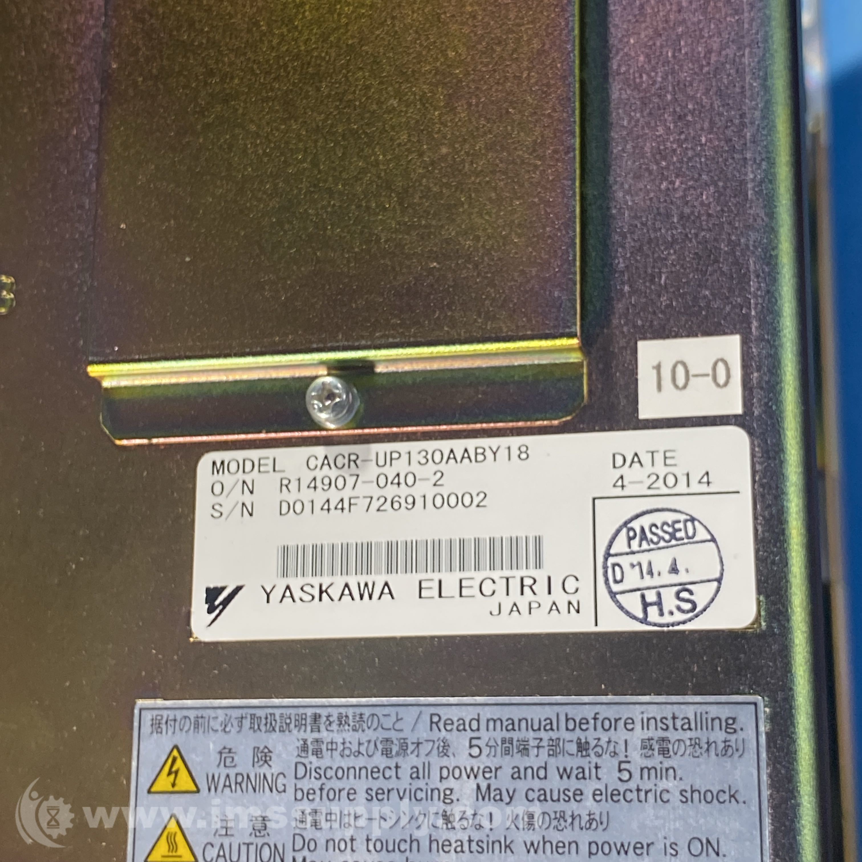 Yaskawa CACR-UP130AABY18 Servopack Controller - IMS Supply Yaskawa CACR-UP130AABY18 Servopack Controller - IMS Supply