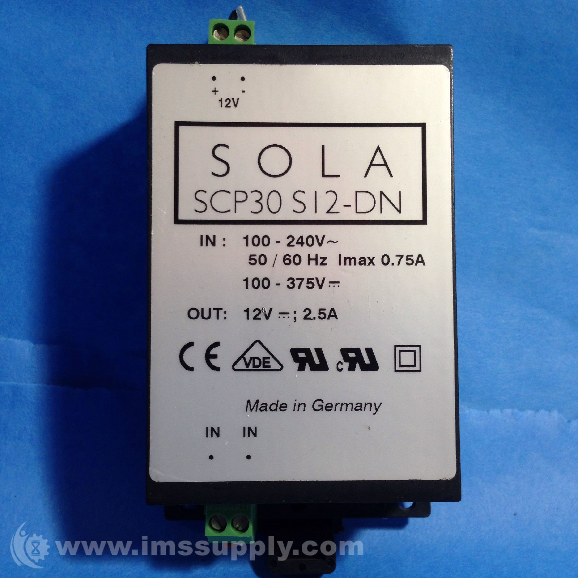 Sola SCP30 S12-DN Power Supply - IMS Supply