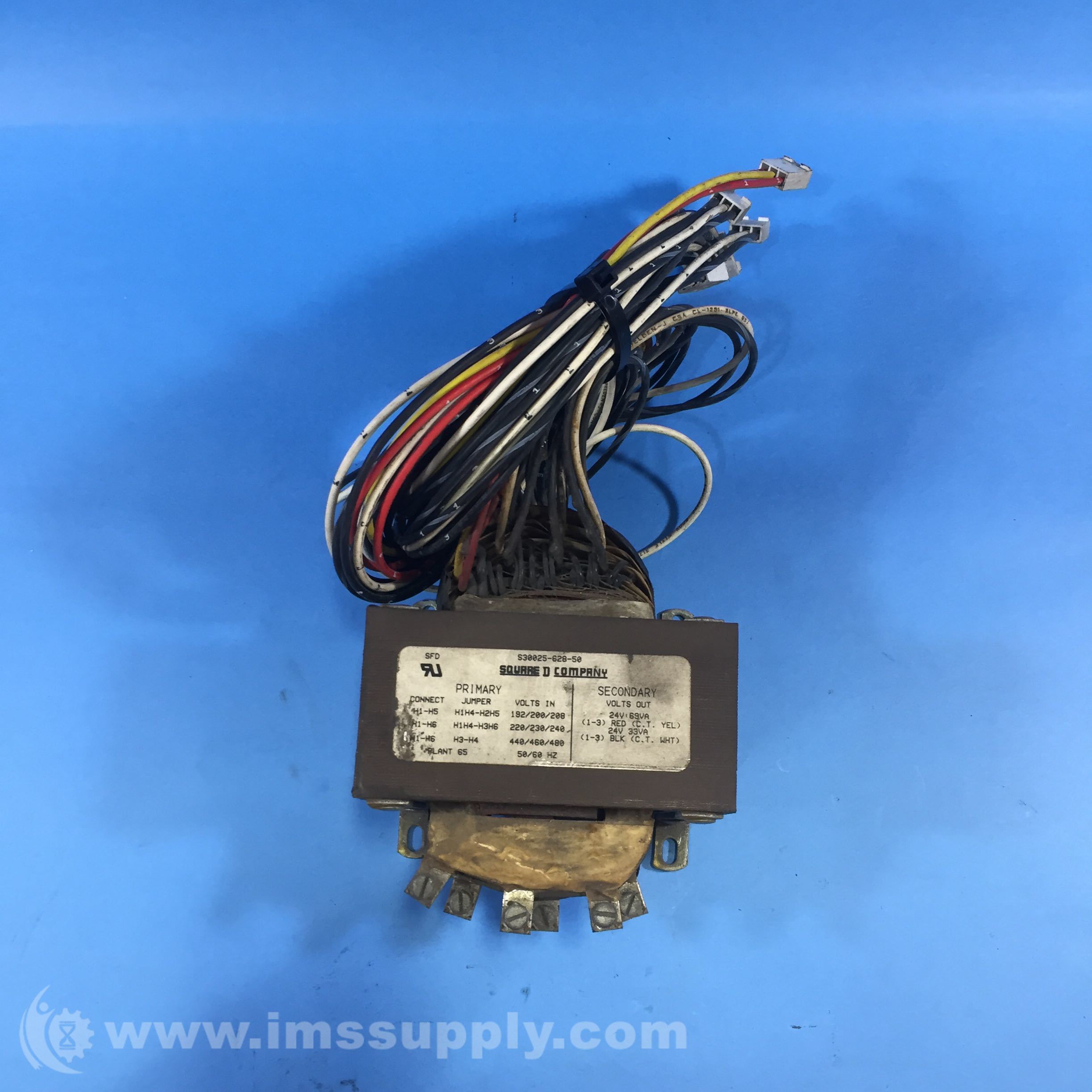 Square D S 628 50 Transformer 192 480 V 50 60hz Ims Supply