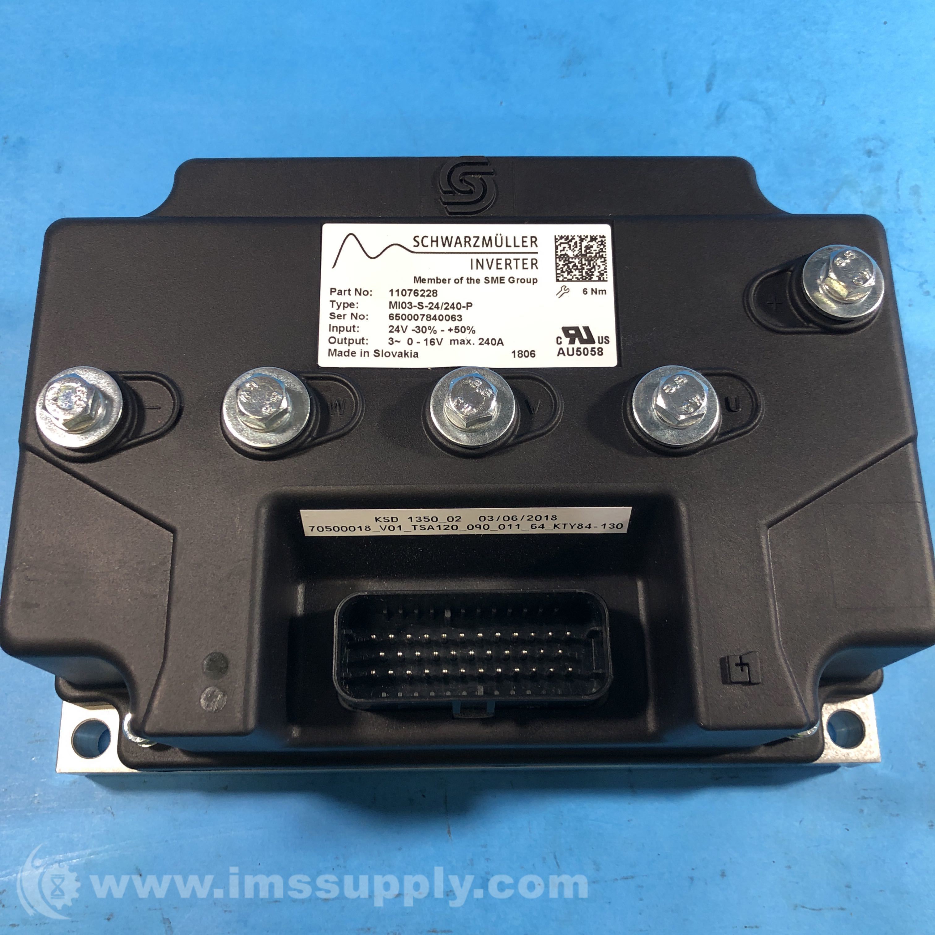 特別セーフ MI03-S-24/240-P 11076228 Schwarzmuller Inverter 240A 24V シーツ・カバー