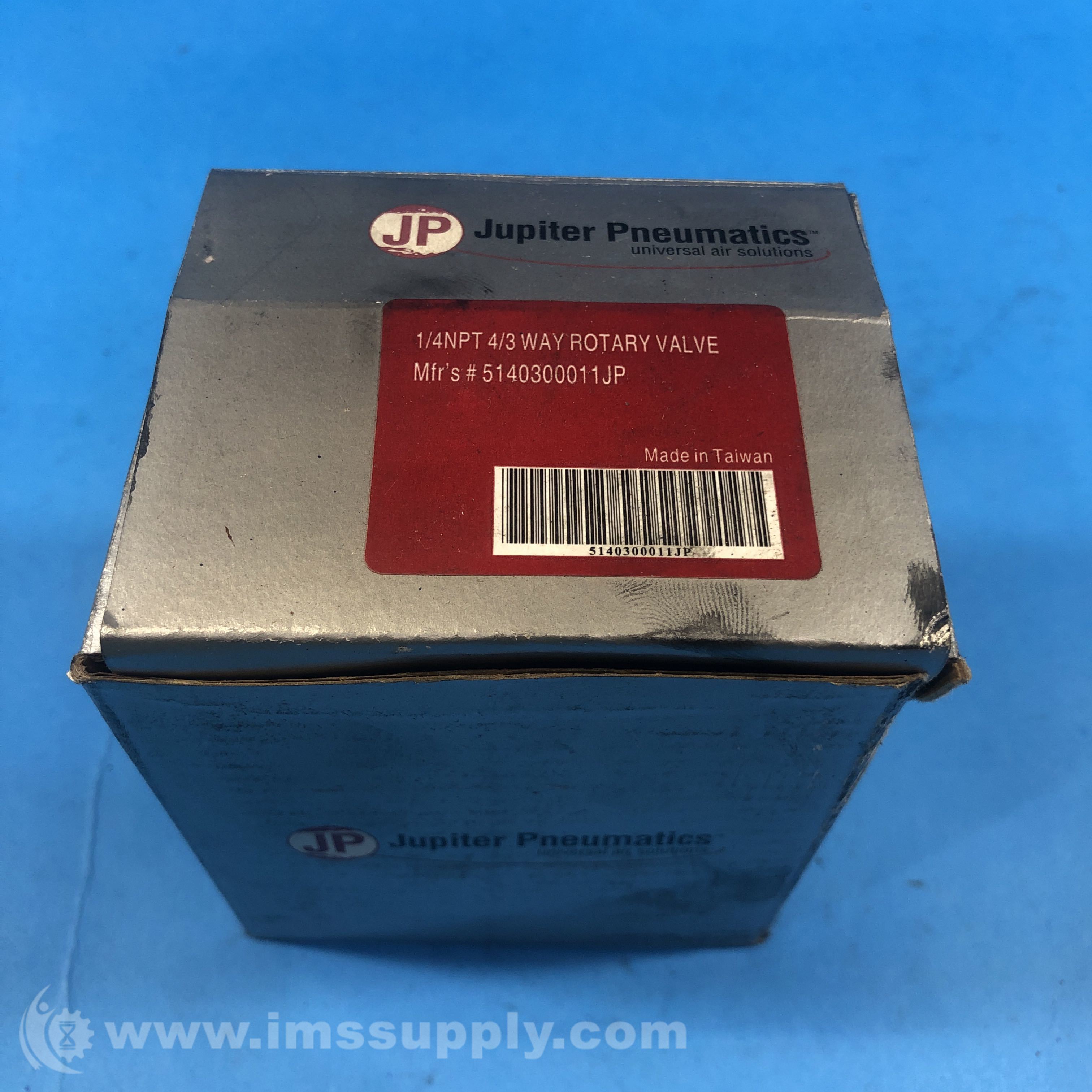 Jupiter Pneumatics 5140300011JP 1/4 NPT Manual Mechanical Valve IMS