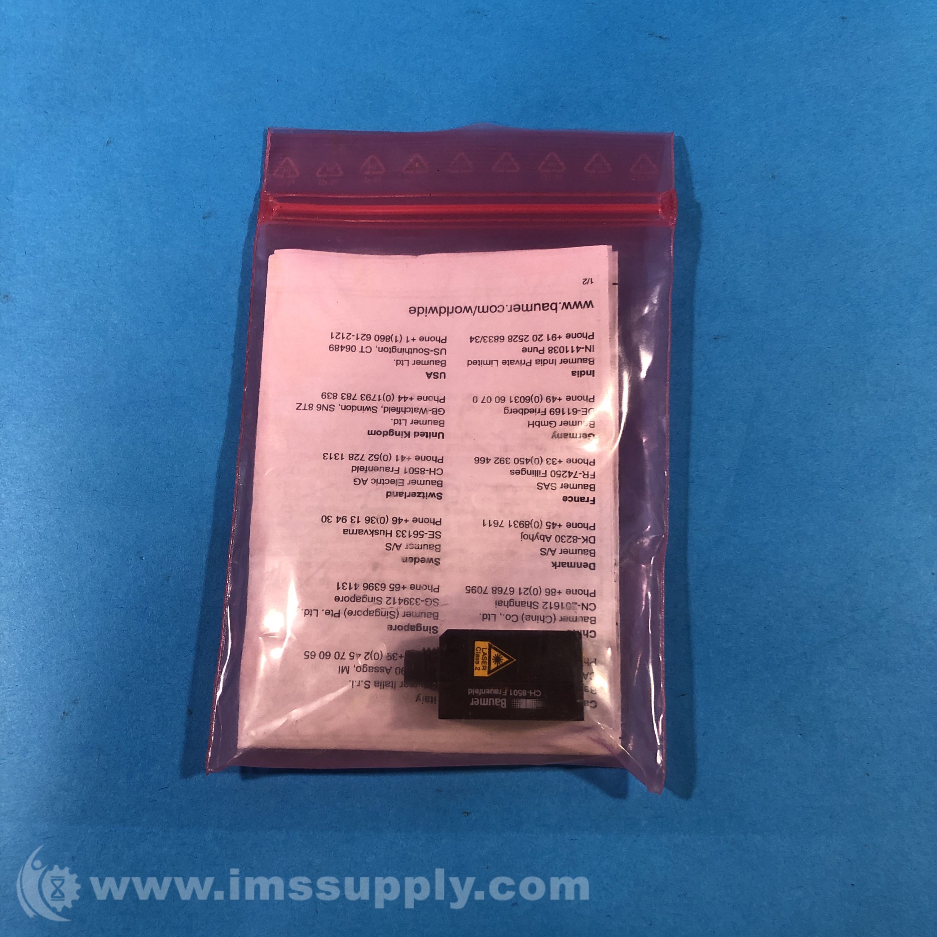 Baumer Electric CH-8501 Photoelectric Sensor - IMS Supply