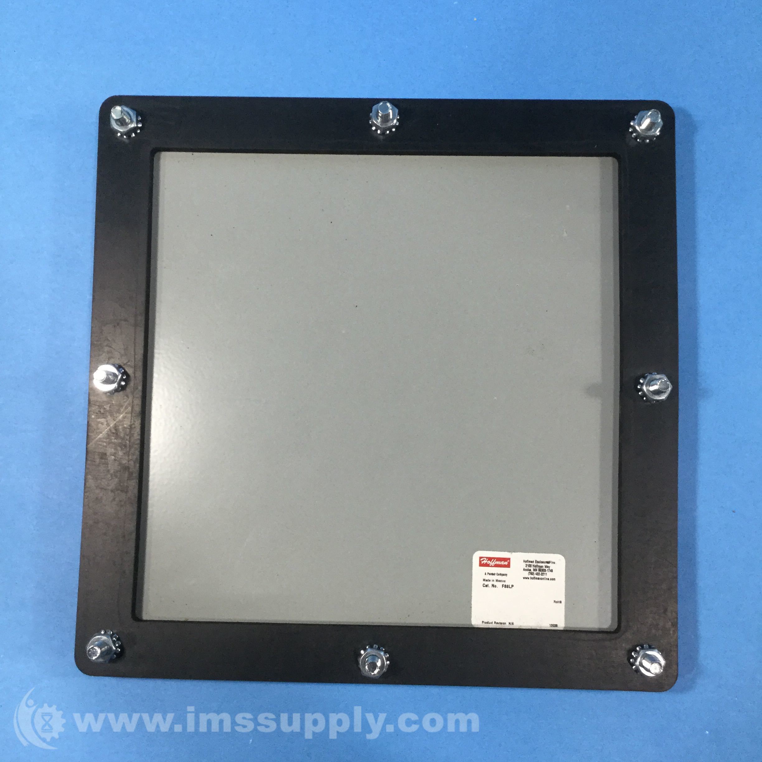 Hoffman F88LP Closure Plate, Steel, Gray, 9.62 in L x 9.62 in W - IMS ...