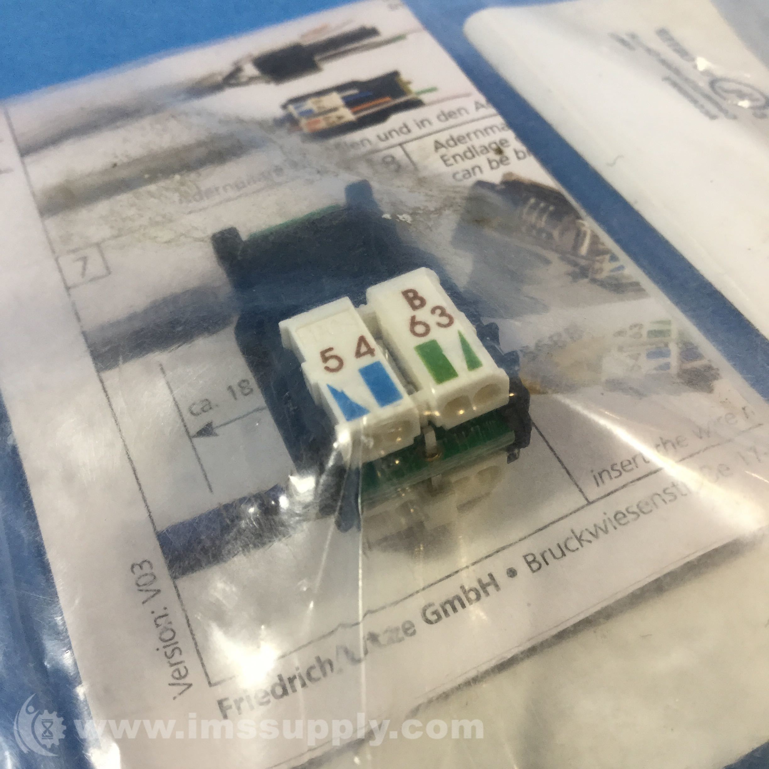 Lutze 490128 Connector, RJ45, Metal Housing, 8 Pole - IMS Supply