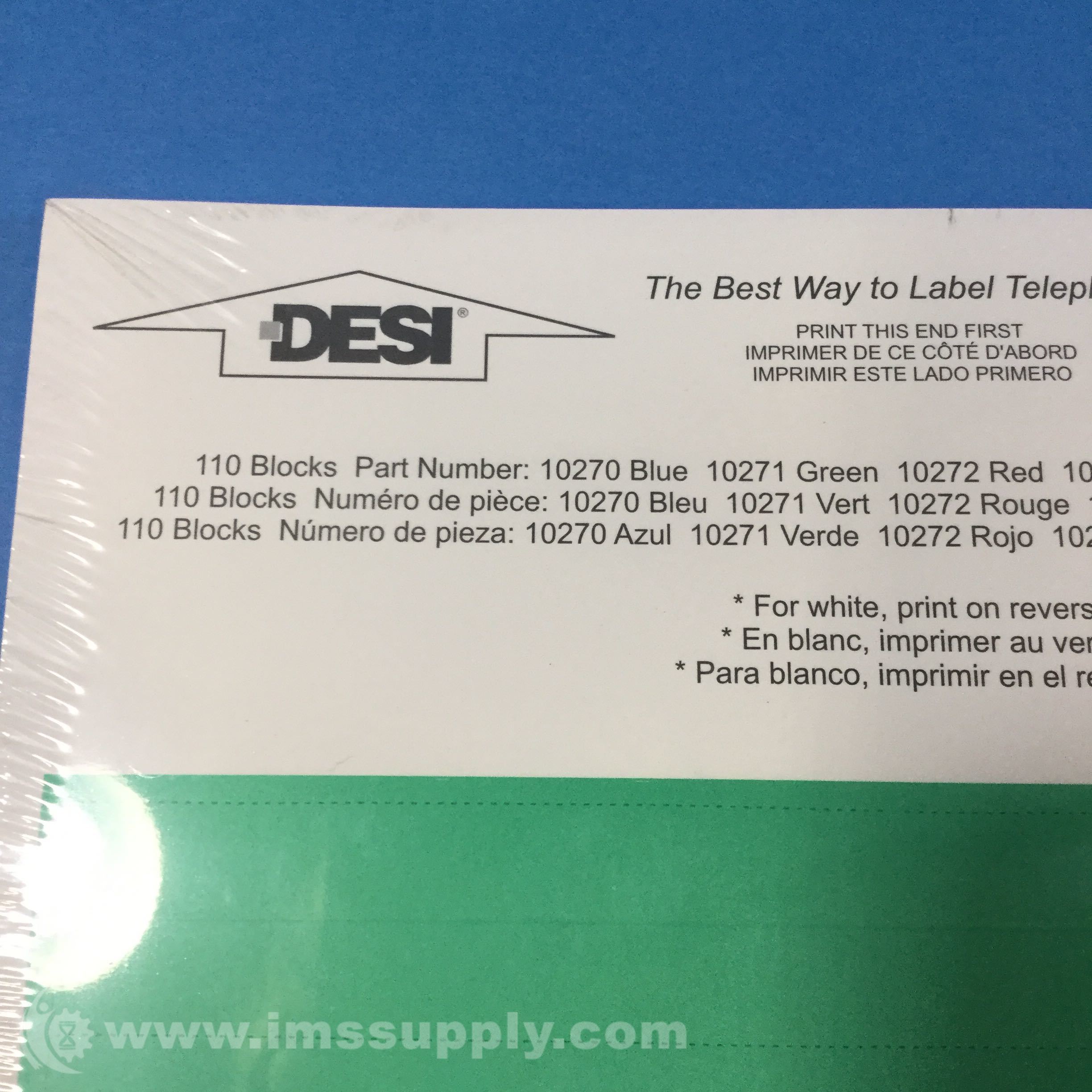 DESI Telephone Labels 10271 IMS Supply