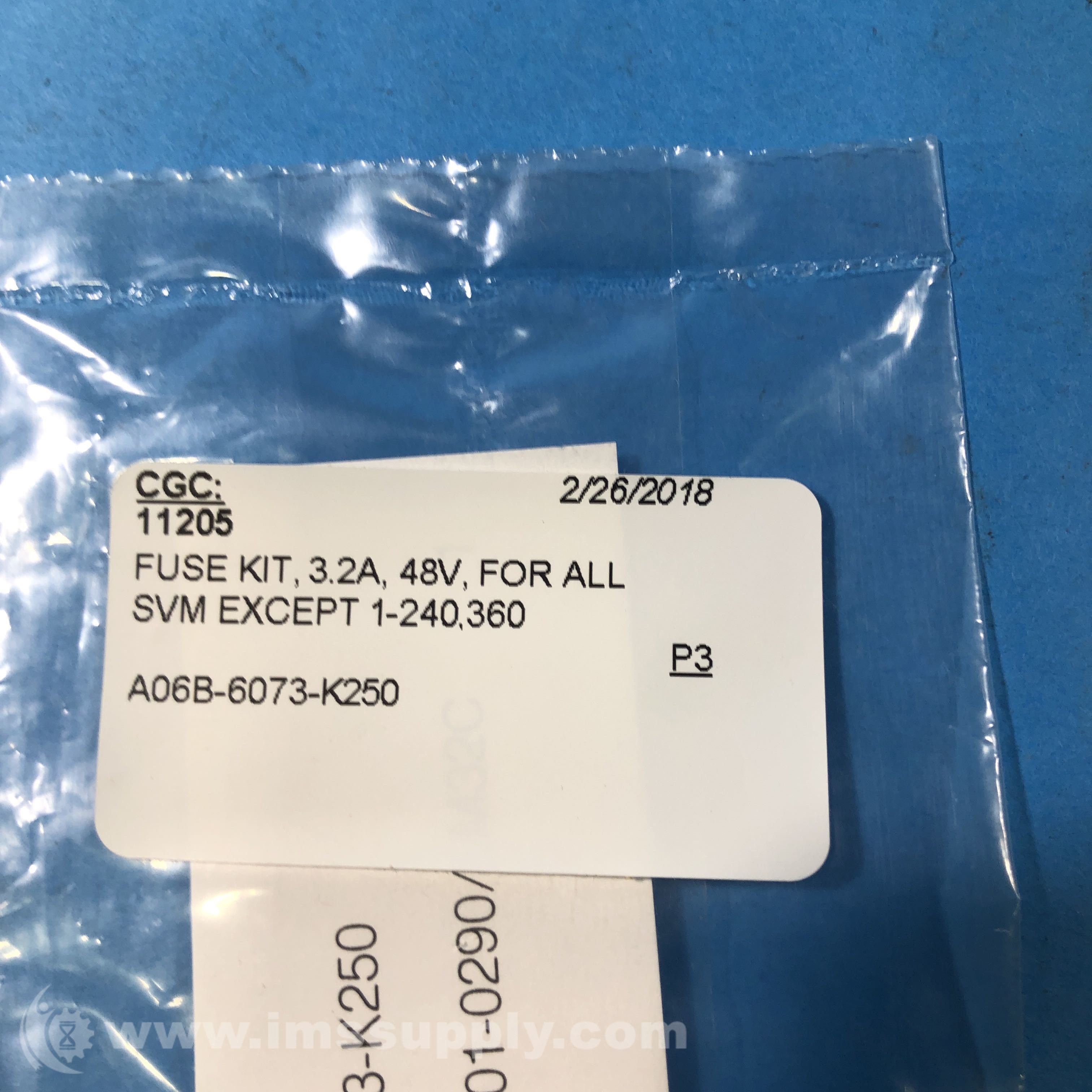 Fanuc A06B-6073-K250 Fuse 3.2AMP 31M 50A 48VAC/DC Clear Fanuc A06B-6073-K250 Fuse 3.2AMP 31M 50A 48VAC/DC Clear
