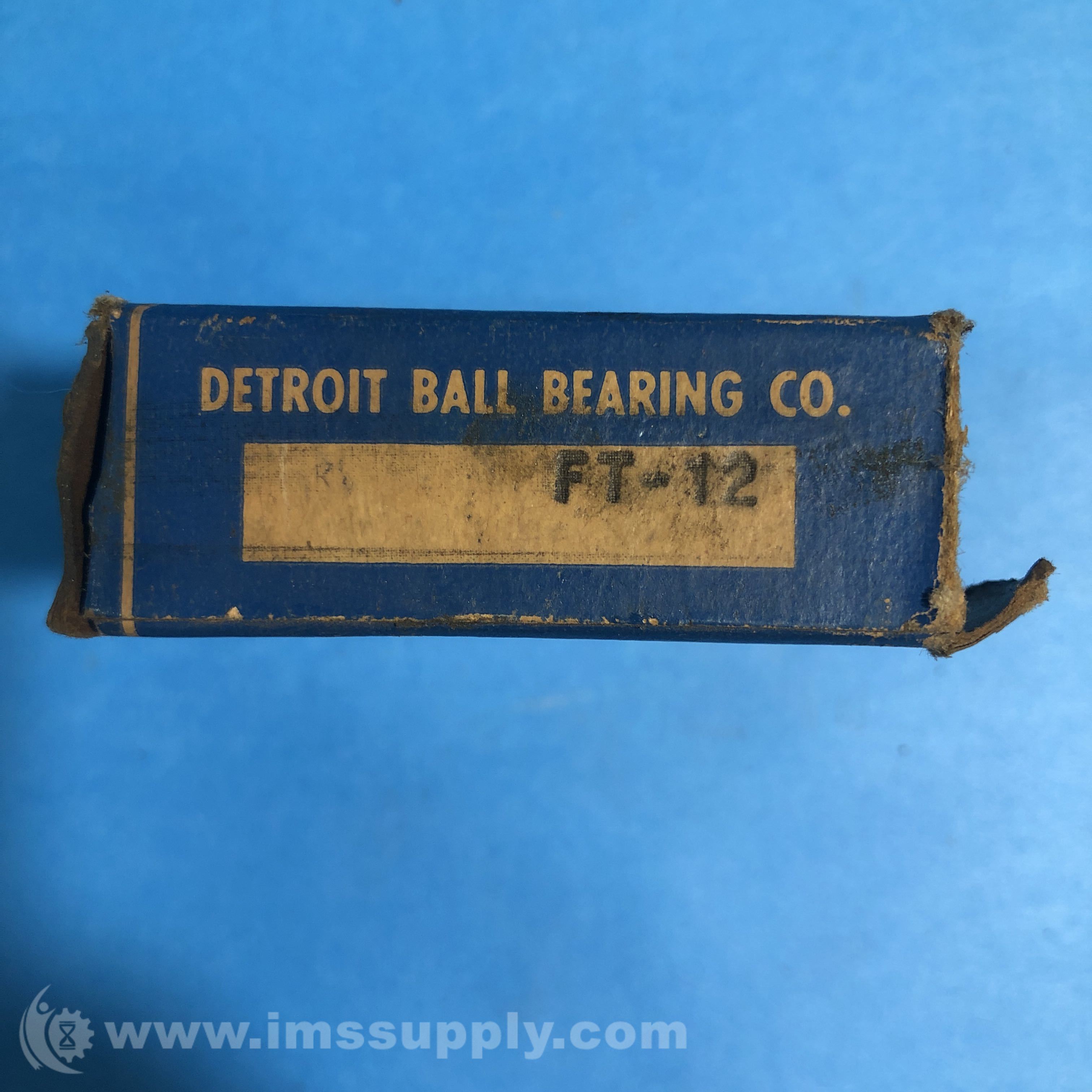 Detroit Ball Bearing Co FT12 Bearing IMS Supply