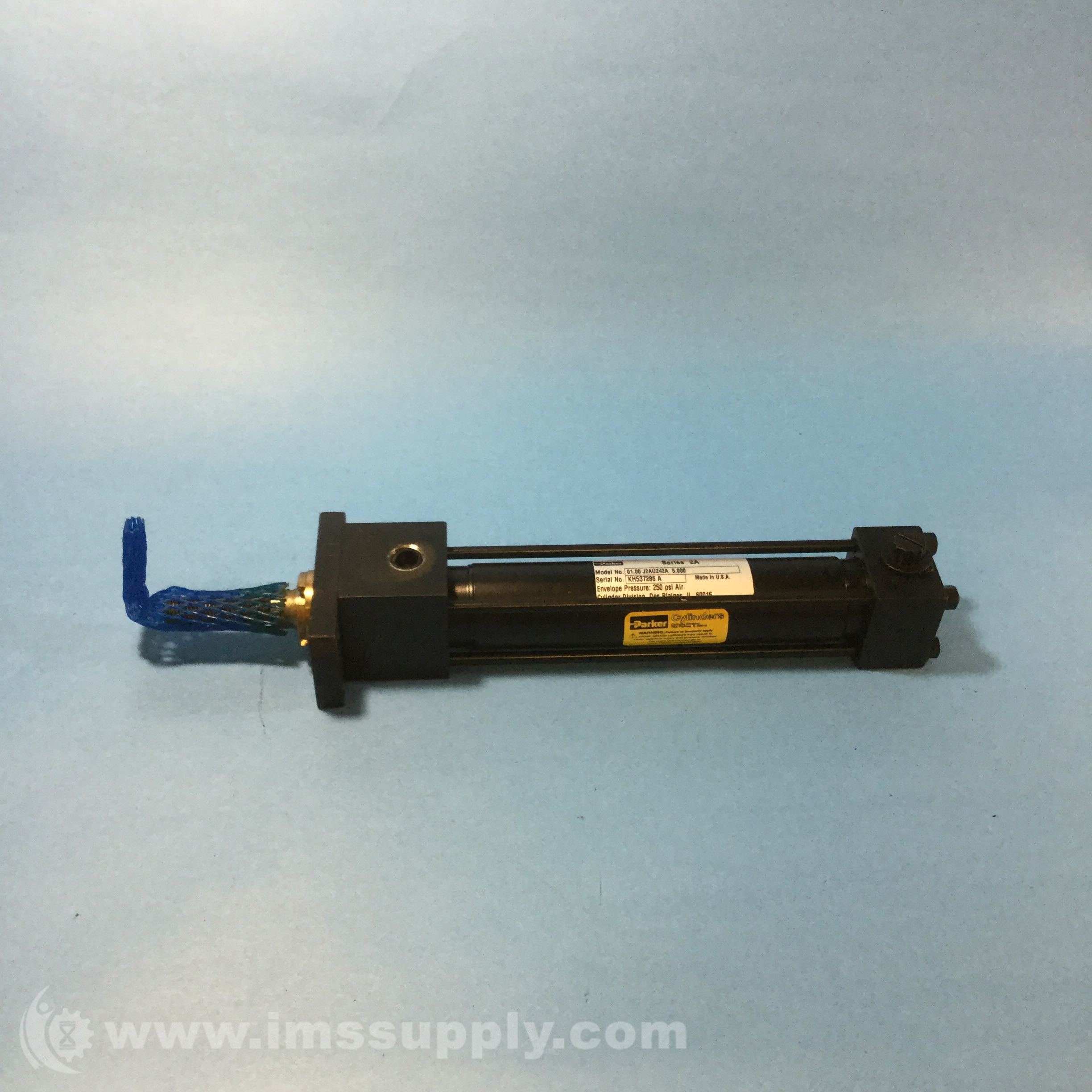Parker 01.00 J2AU242A 5.000 Series 2A Pneumatic Cylinder, 250PSI IMS
