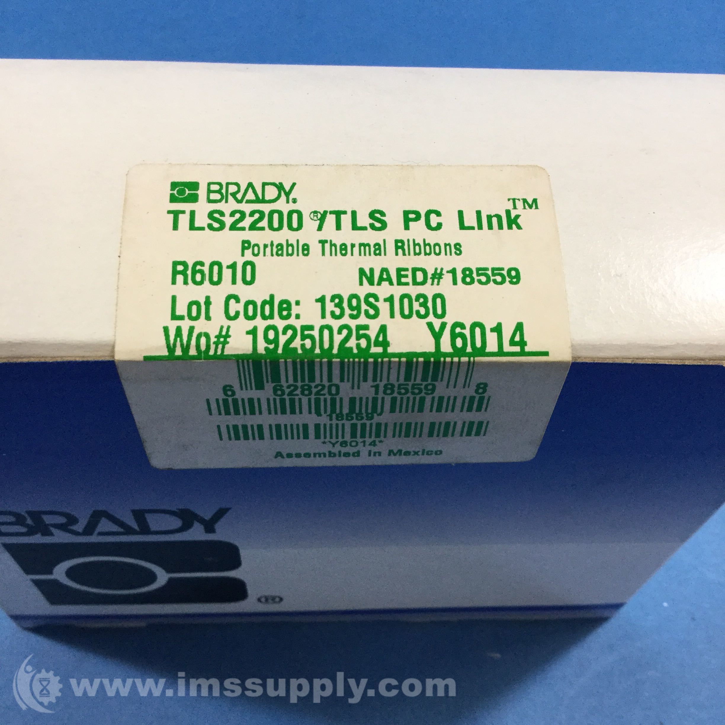 Brady R6010 Thermal Transfer Ribbon - IMS Supply