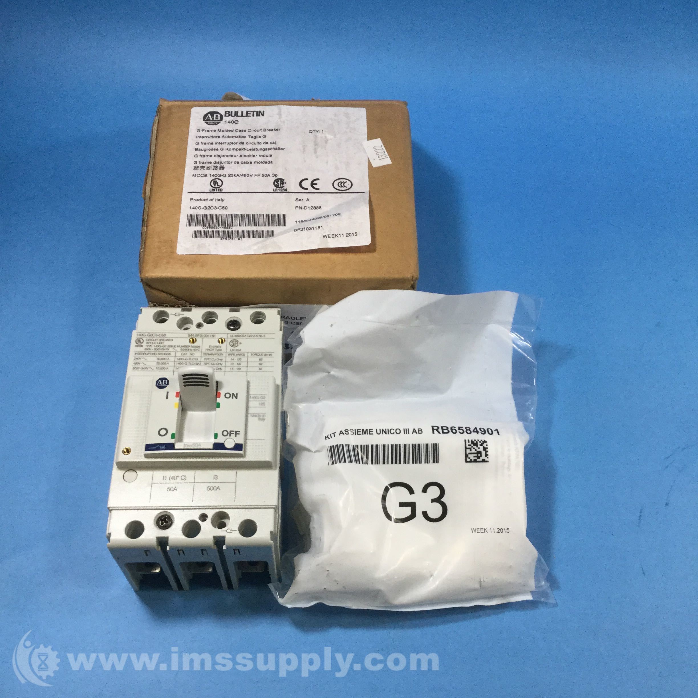 Allen Bradley 140GG2C3C50 Circuit Breaker IMS Supply