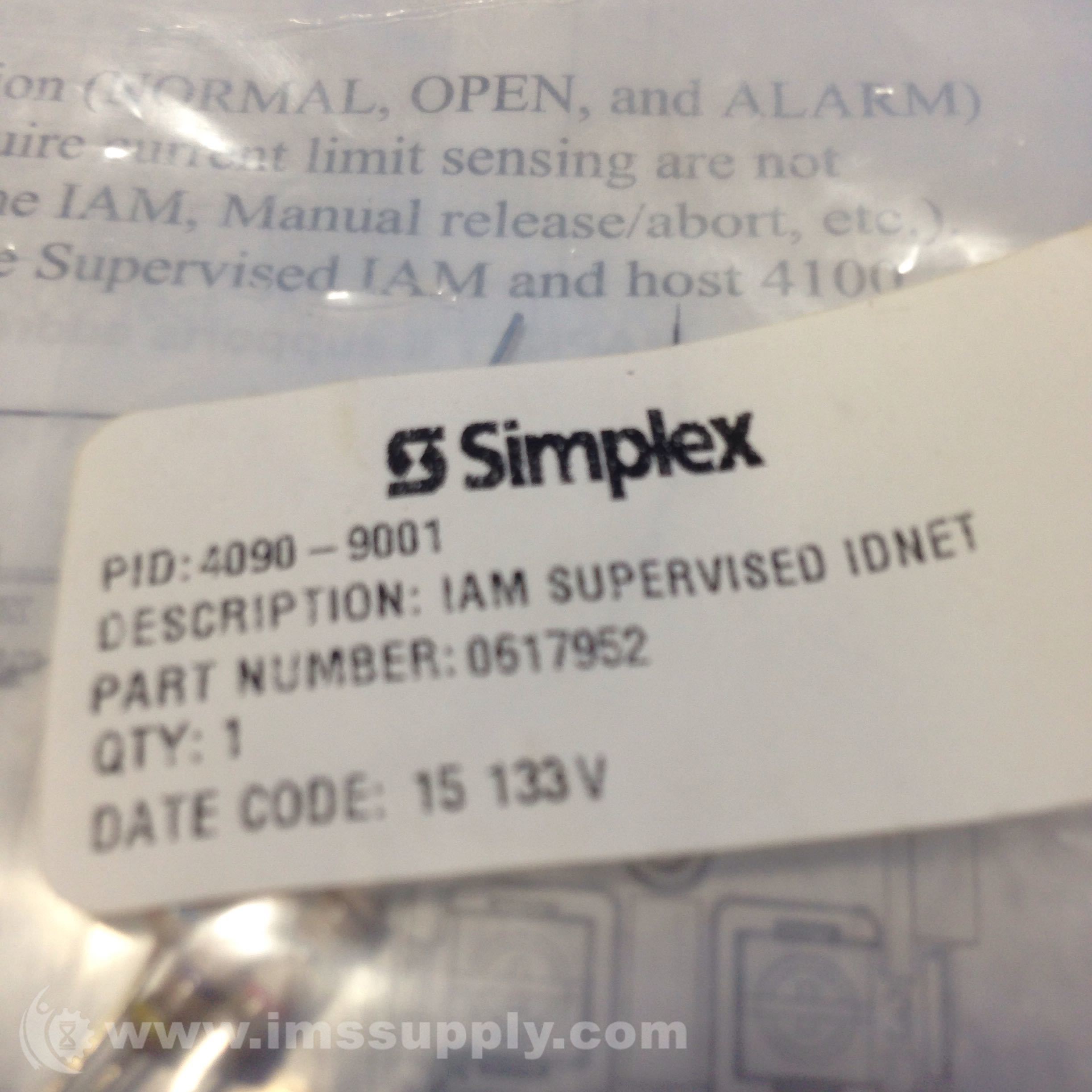 thumbnail image 2 of Simplex 4090-9001 IAM Supervised IDNet Module - NEW Fire Alarm Interface 2 of 4