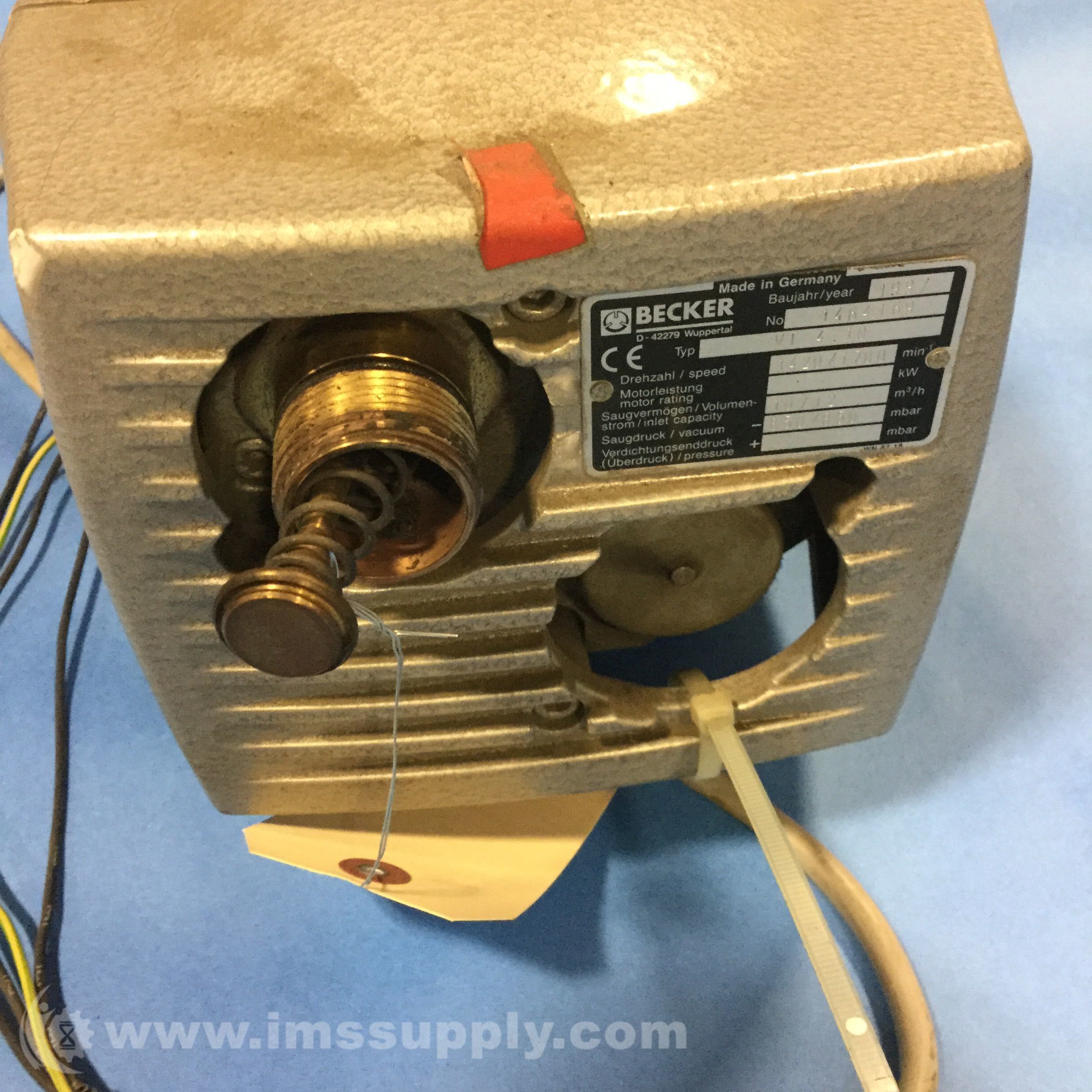 Becker Pumps Corp. D42279 Vaccum Pump IMS Supply