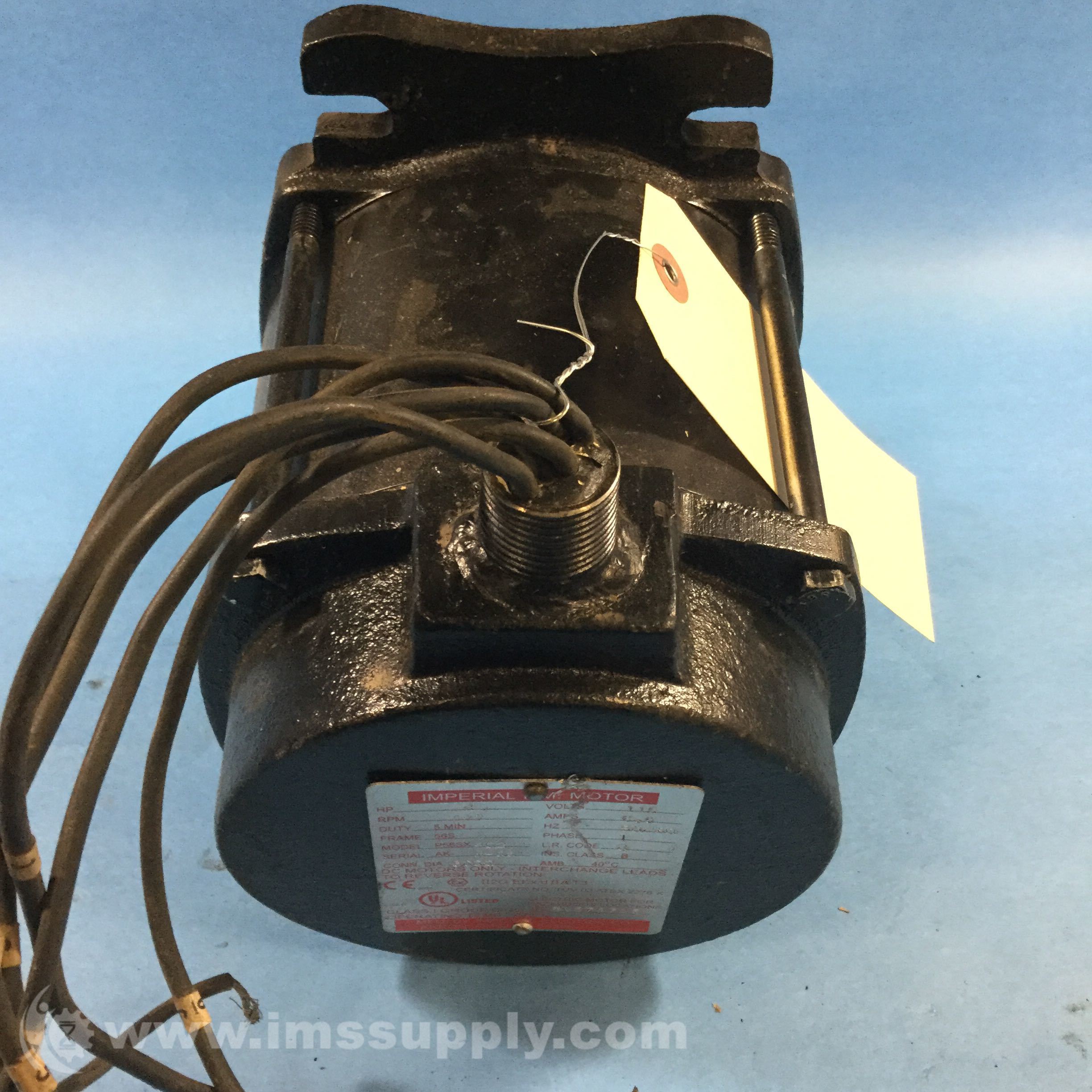 Imperial P56SX-402.4HP 500RPM 115V 1PH Special Motor - IMS Supply