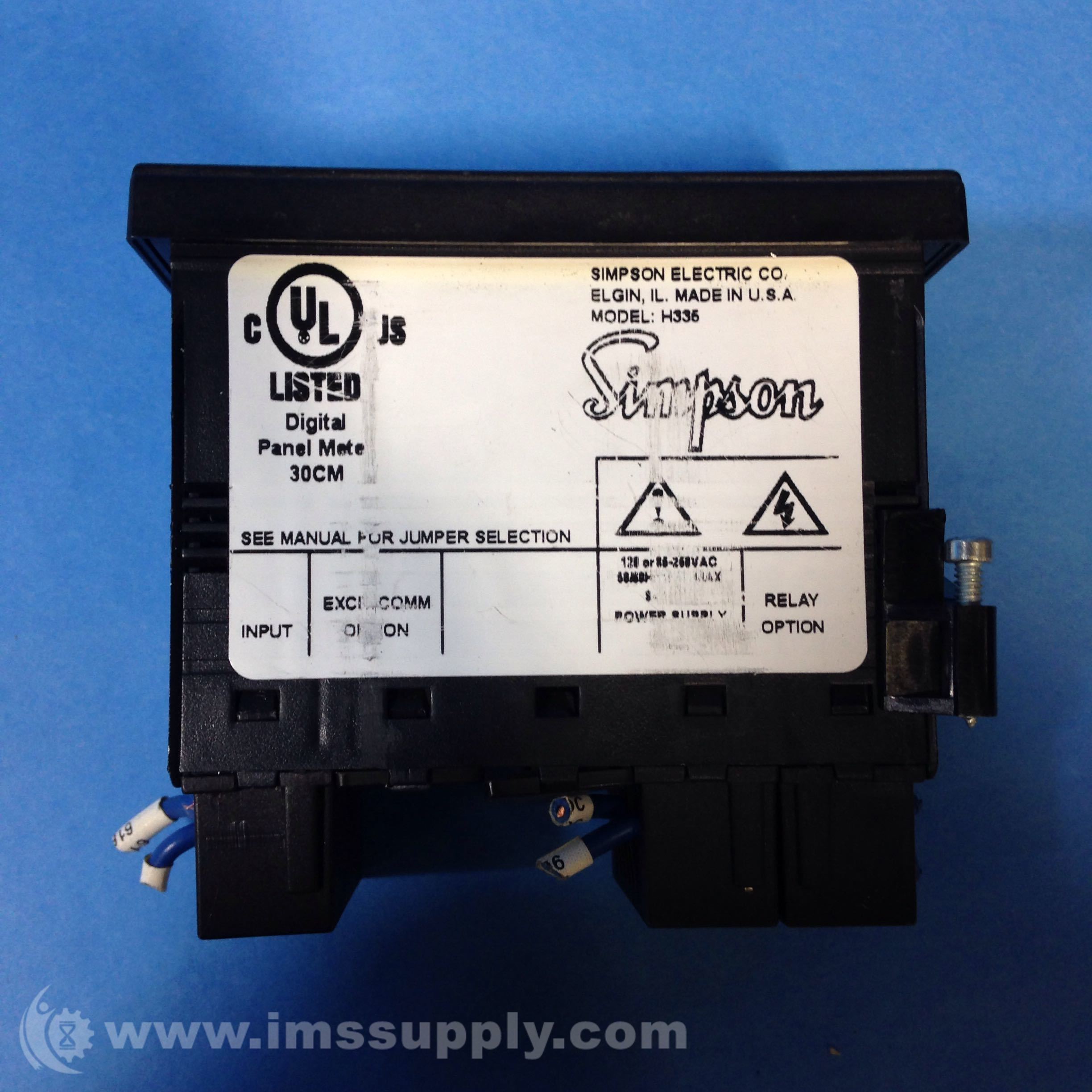 Simpson H335-3-26-0-2-0 Digital Panel Meter - IMS Supply