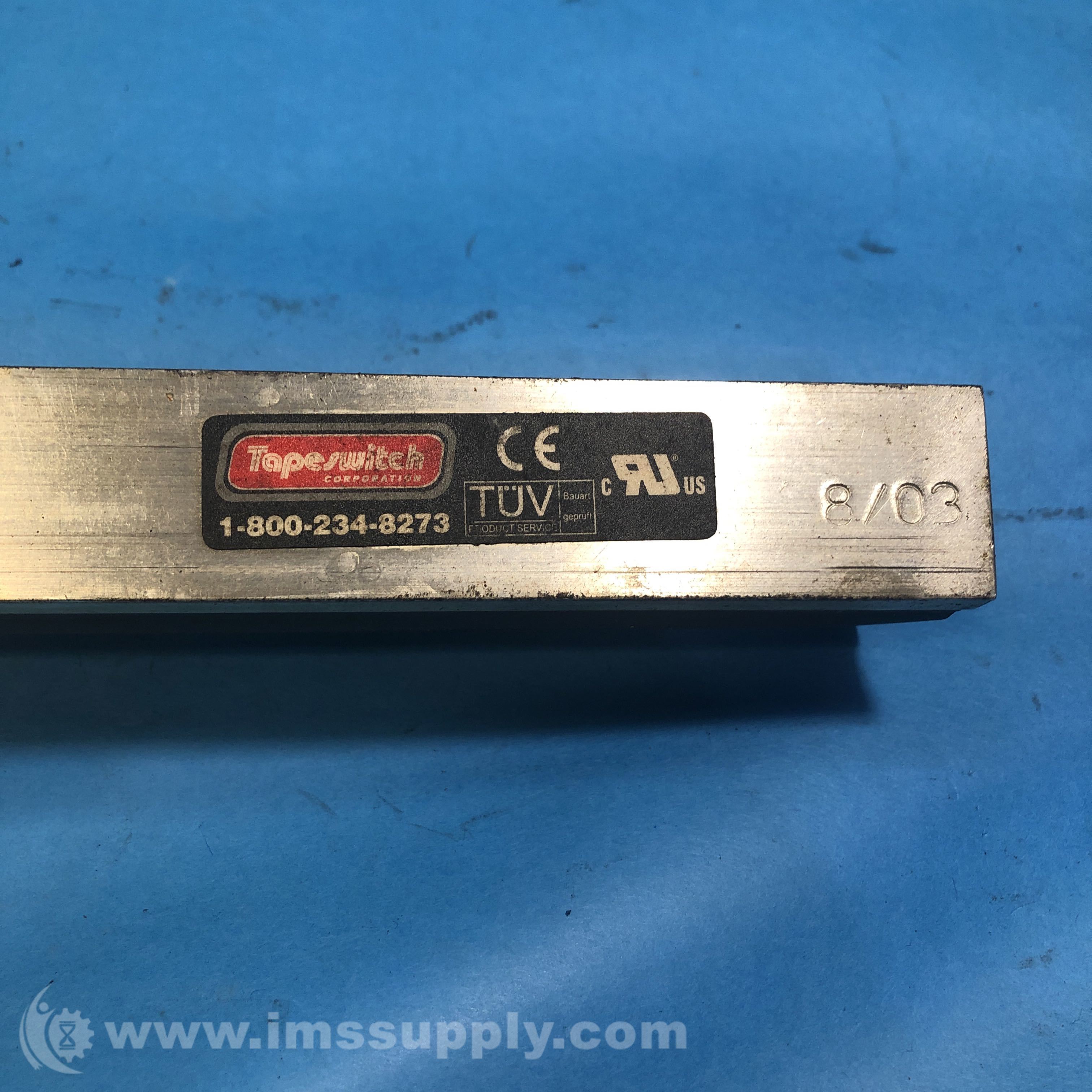 Tapeswitch 8/03 Pressure Sensing Bumper IMS Supply