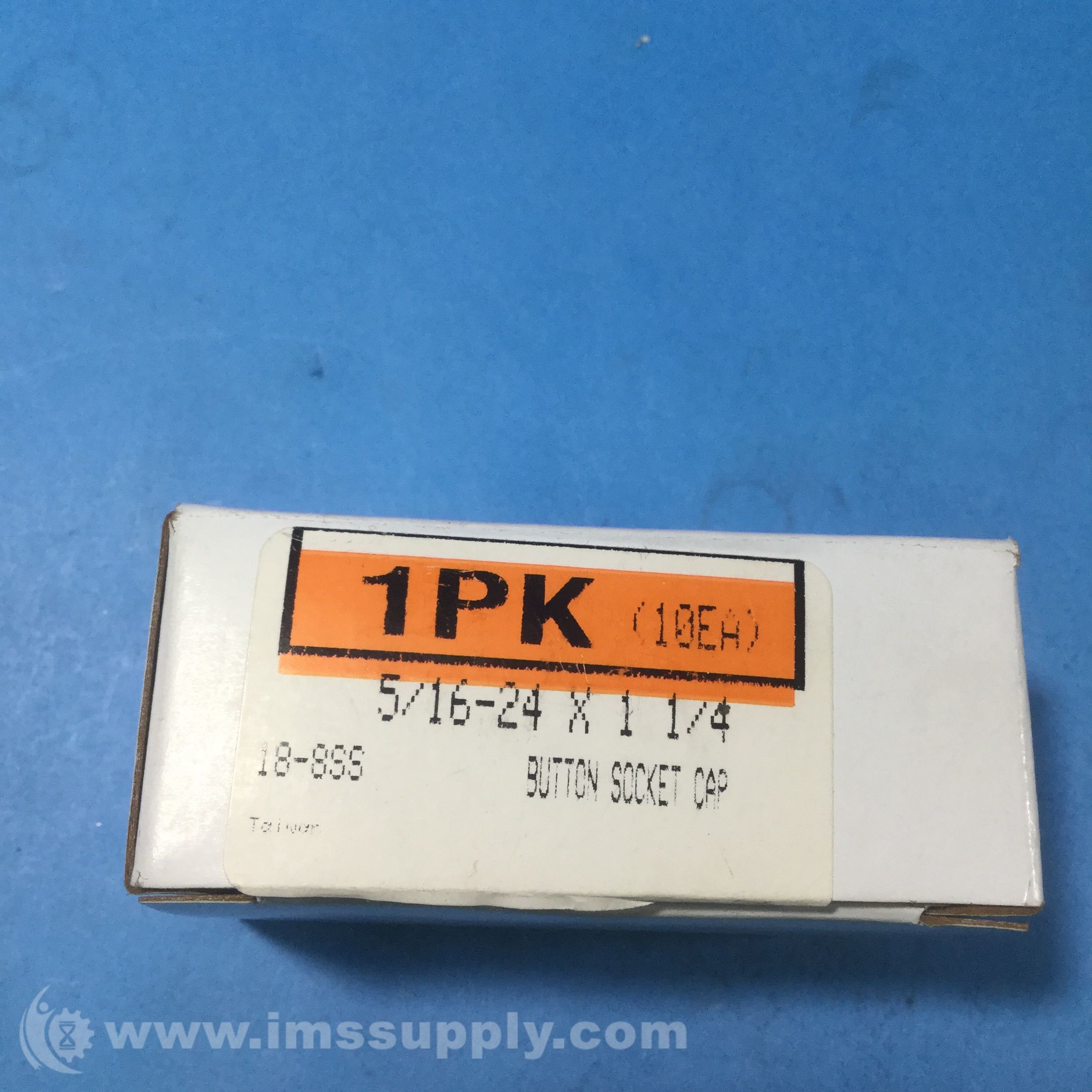 Box of 10 Button Socket Cap Screws, 5/16-24 X 1-1/4, 18-8SS - IMS Supply