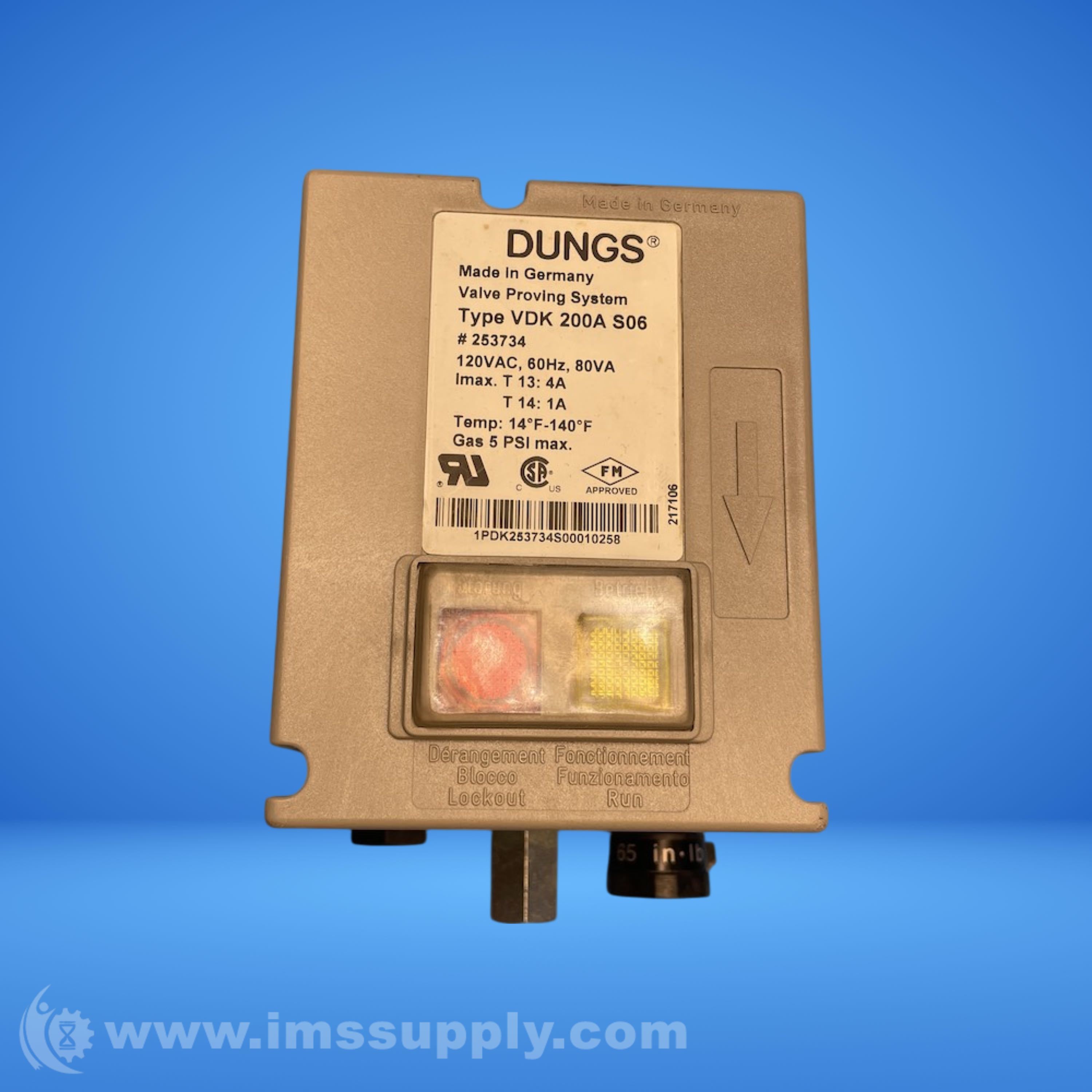 Dungs VDK 200A S06 Valve Proving System - IMS Supply