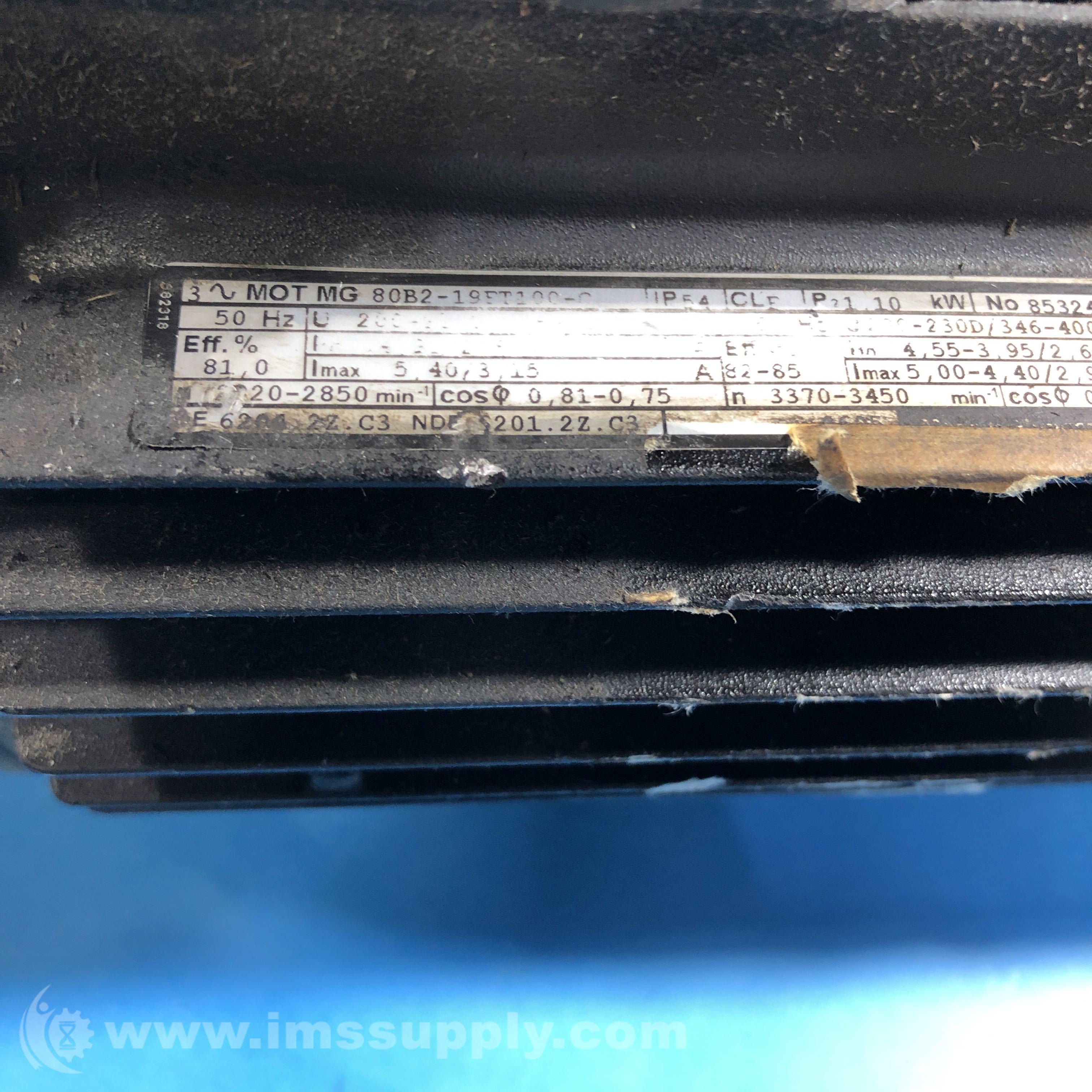 Grundfos MG80B2-19FT100-C Coolant Pump Motor - IMS Supply