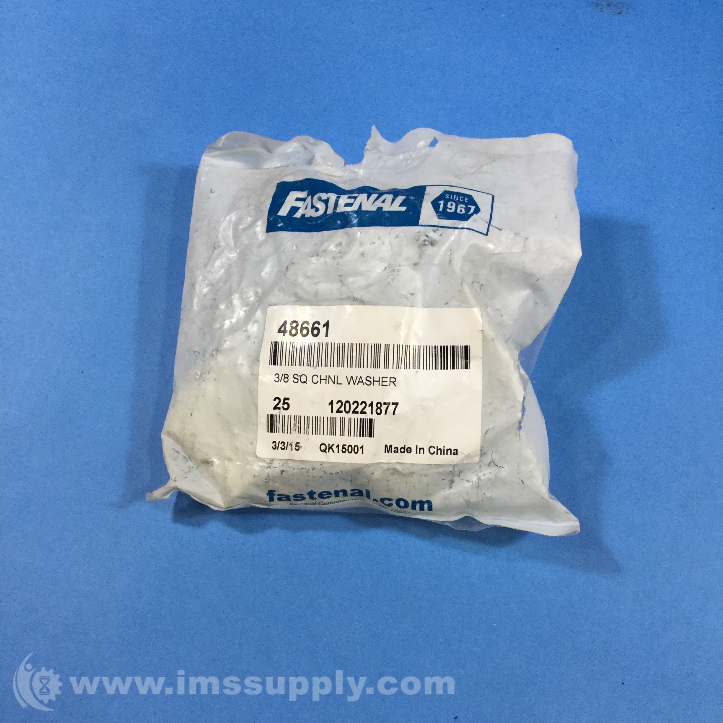 Fastenal 48661 Washer Strut Flat Plate Fitting 3/8IN Qty 25 IMS Supply