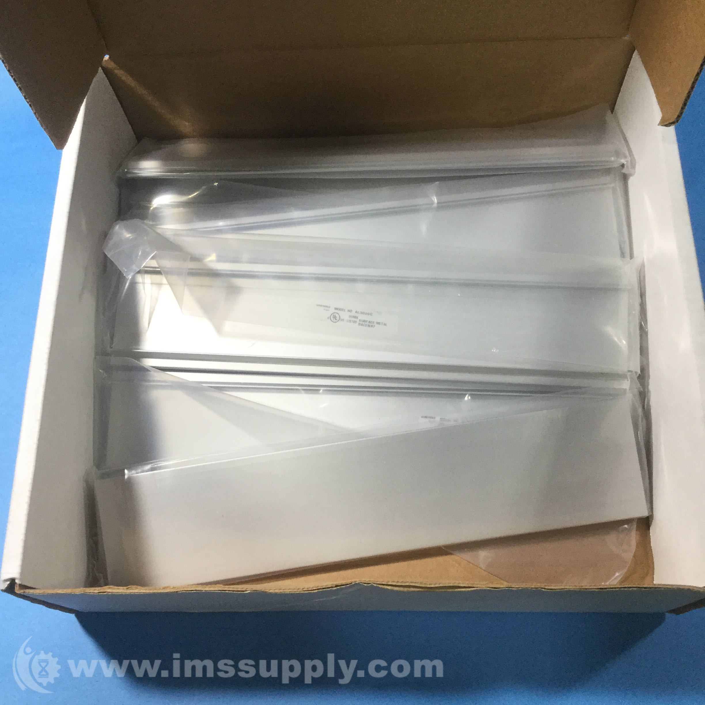 Wiremold AL3000C Surface Metal Raceway, Box of 11 IMS Supply