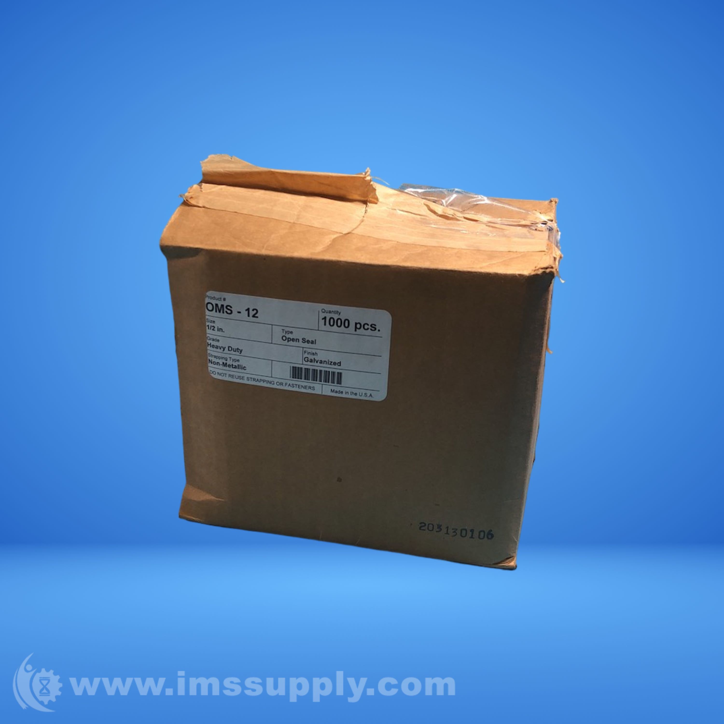 Polychem OMS-12 Poly Strapping Open Metal Seal Box of 1000 - IMS Supply