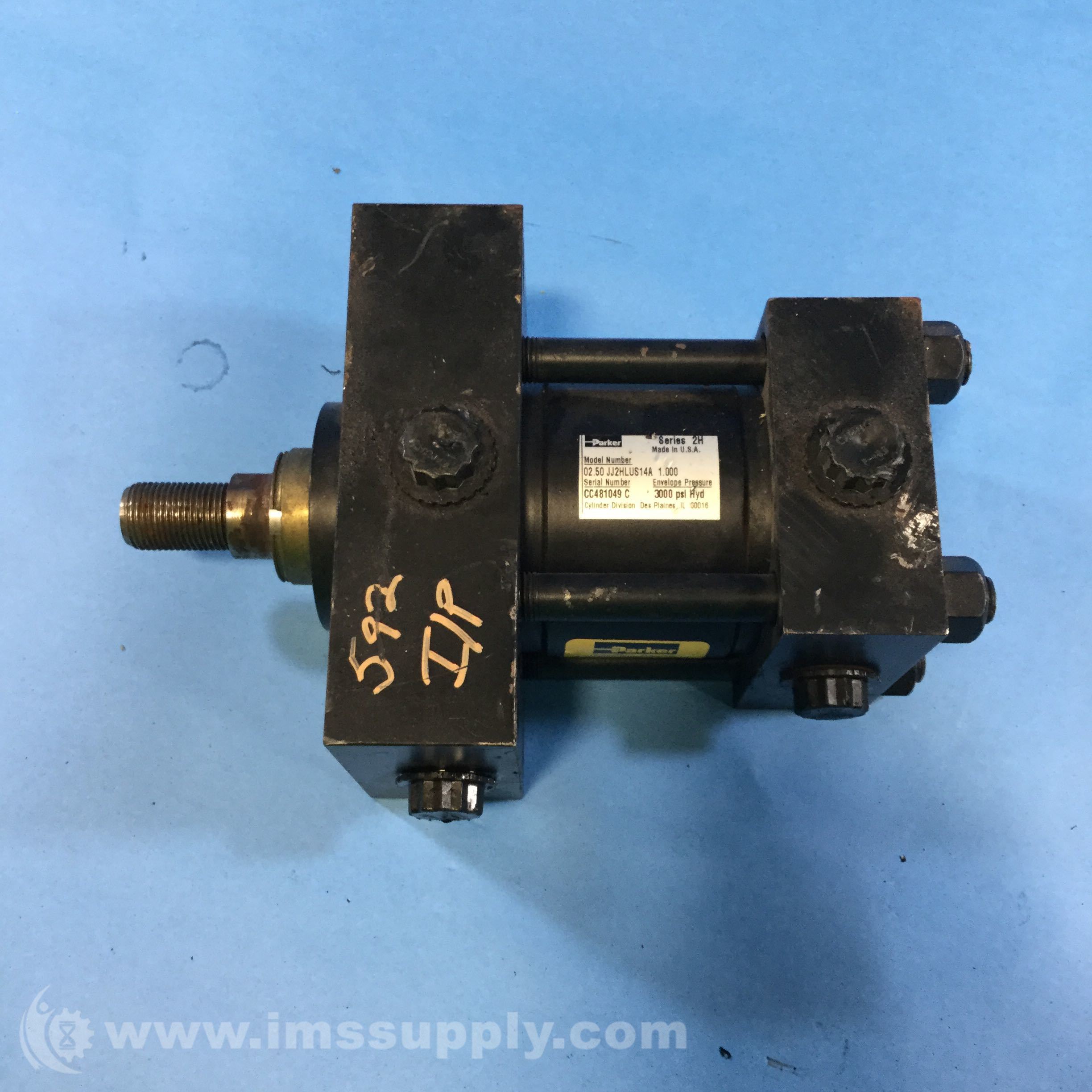 Parker 02.50 JJ2HLUS14A Series 2H Hydraulic Cylinder, 3000psi IMS Supply