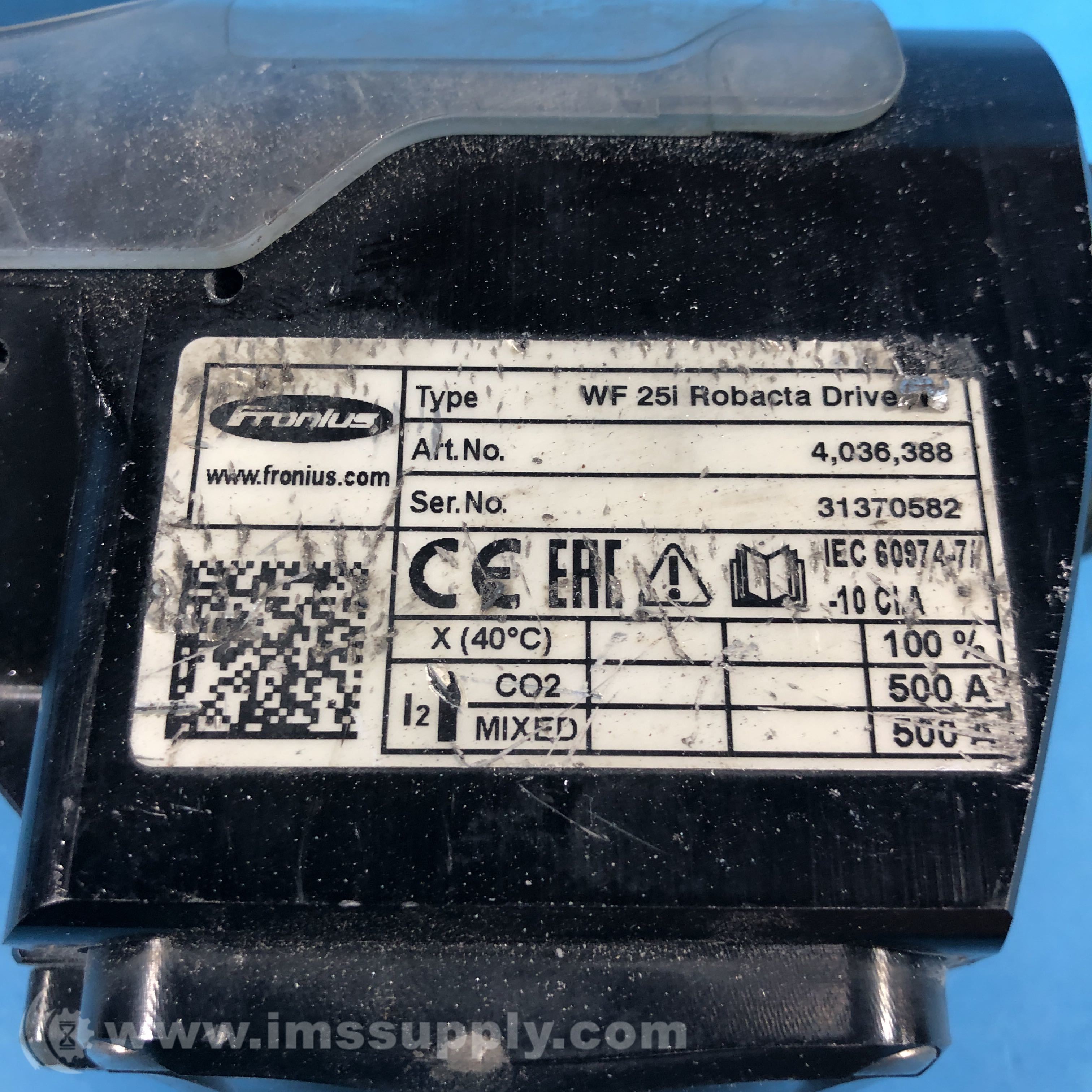 Fronius USA 4,036,388 WF 25i Robacta Drive IMS Supply