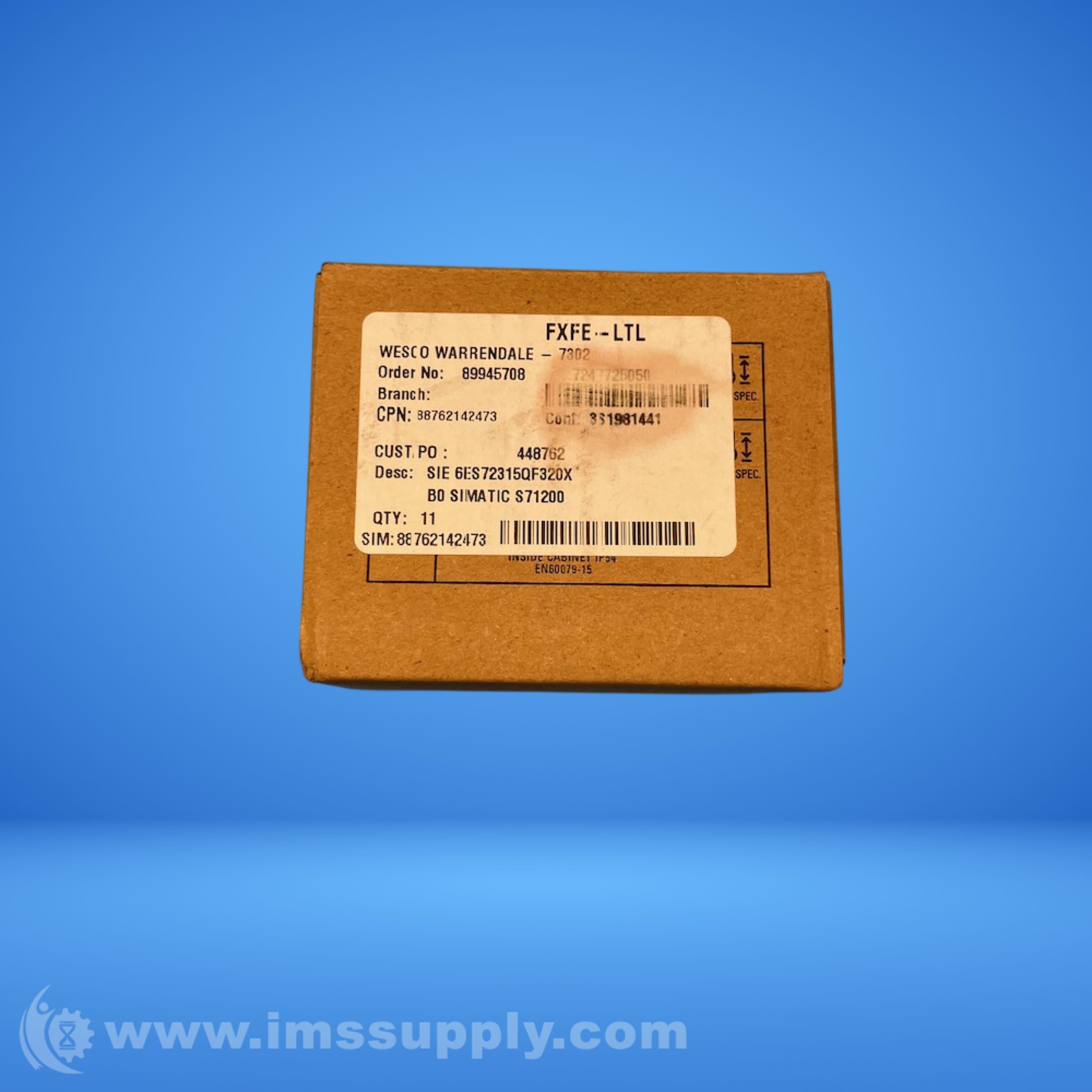 Wescon fxfe-ltl - IMS Supply