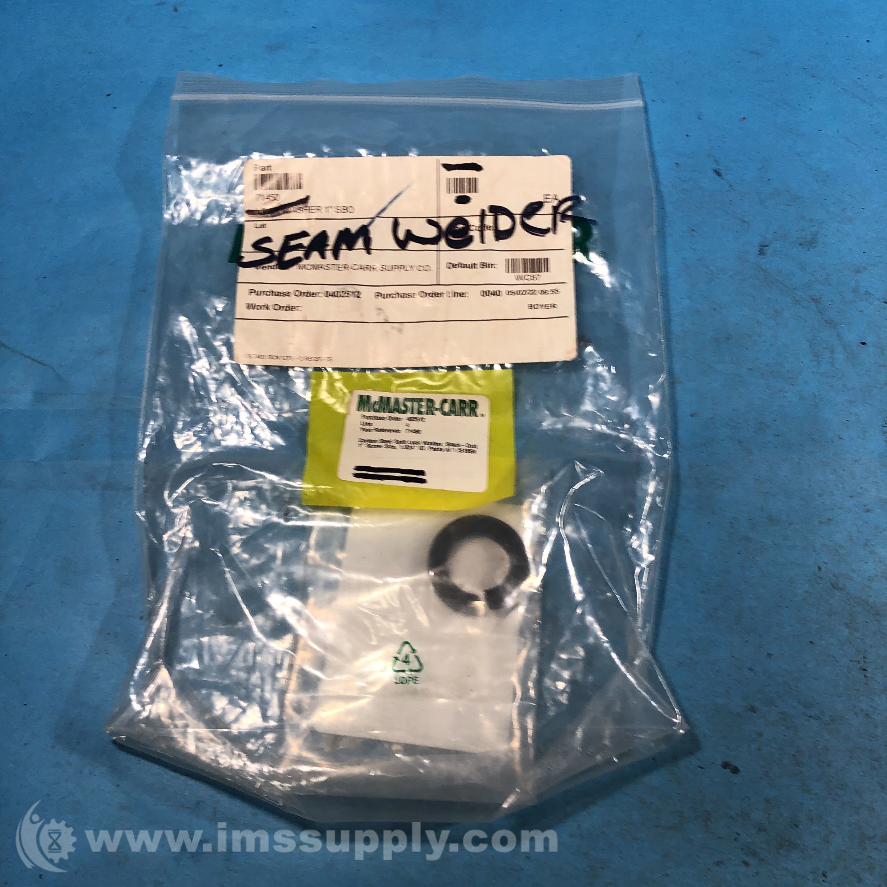 McMasterCarr BCA16B0MC 1 inch Regular Duty Split Washer IMS Supply