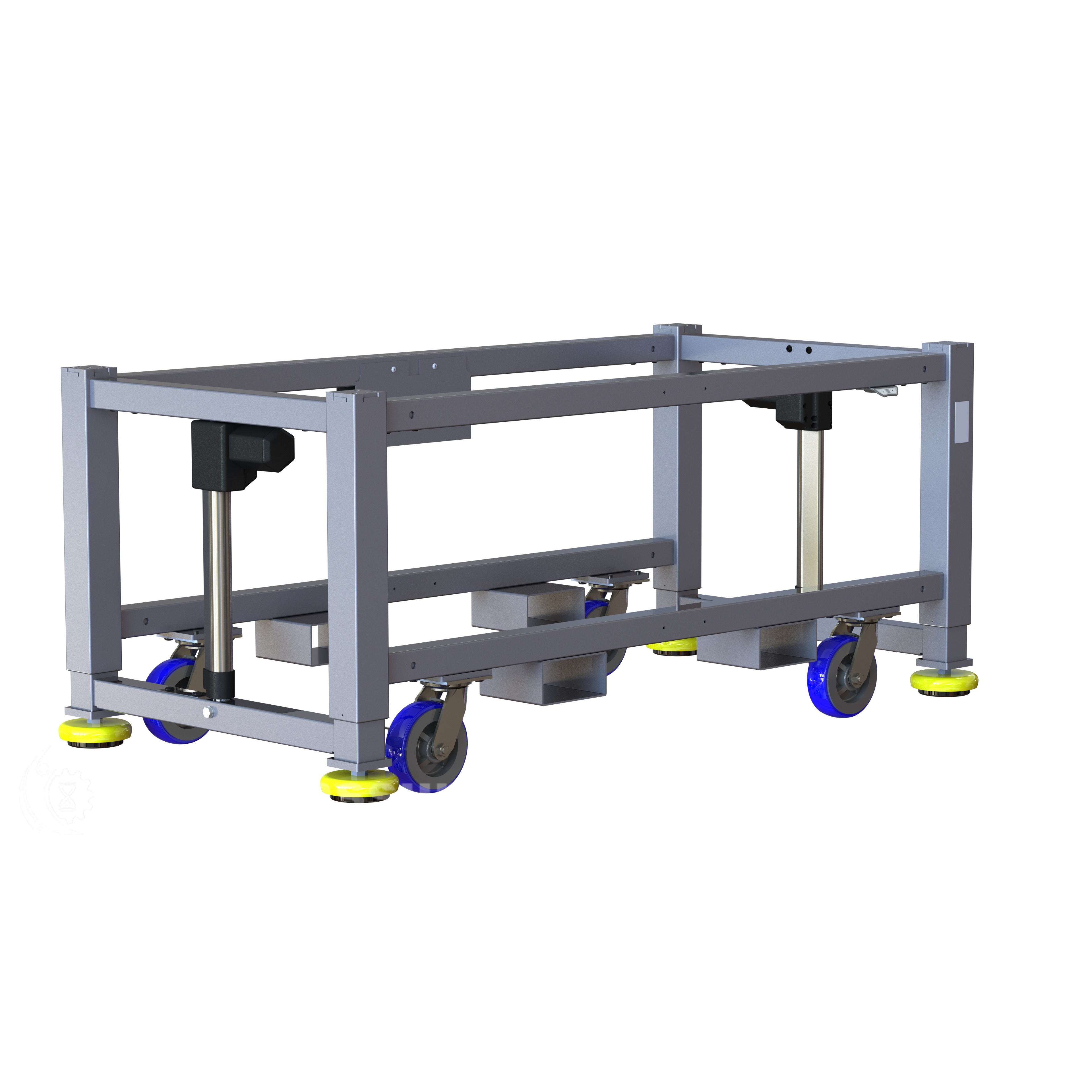 Built Systems 60W x 24D Machine Base - 1200LB Capacity - White - IMS Supply