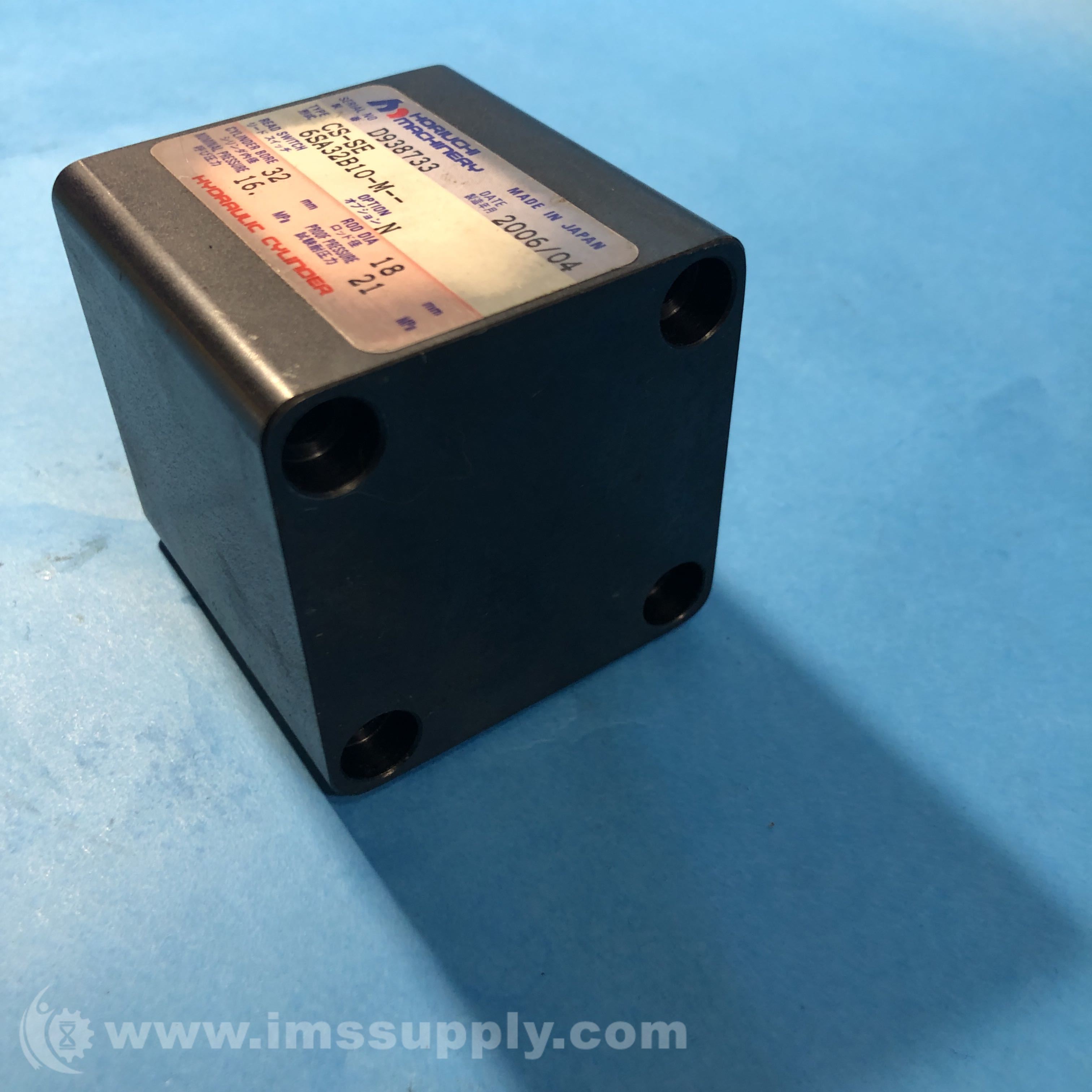 Horiuchi Machinery Co CSSE 6SA32B10M Hydraulic Cylinder IMS Supply