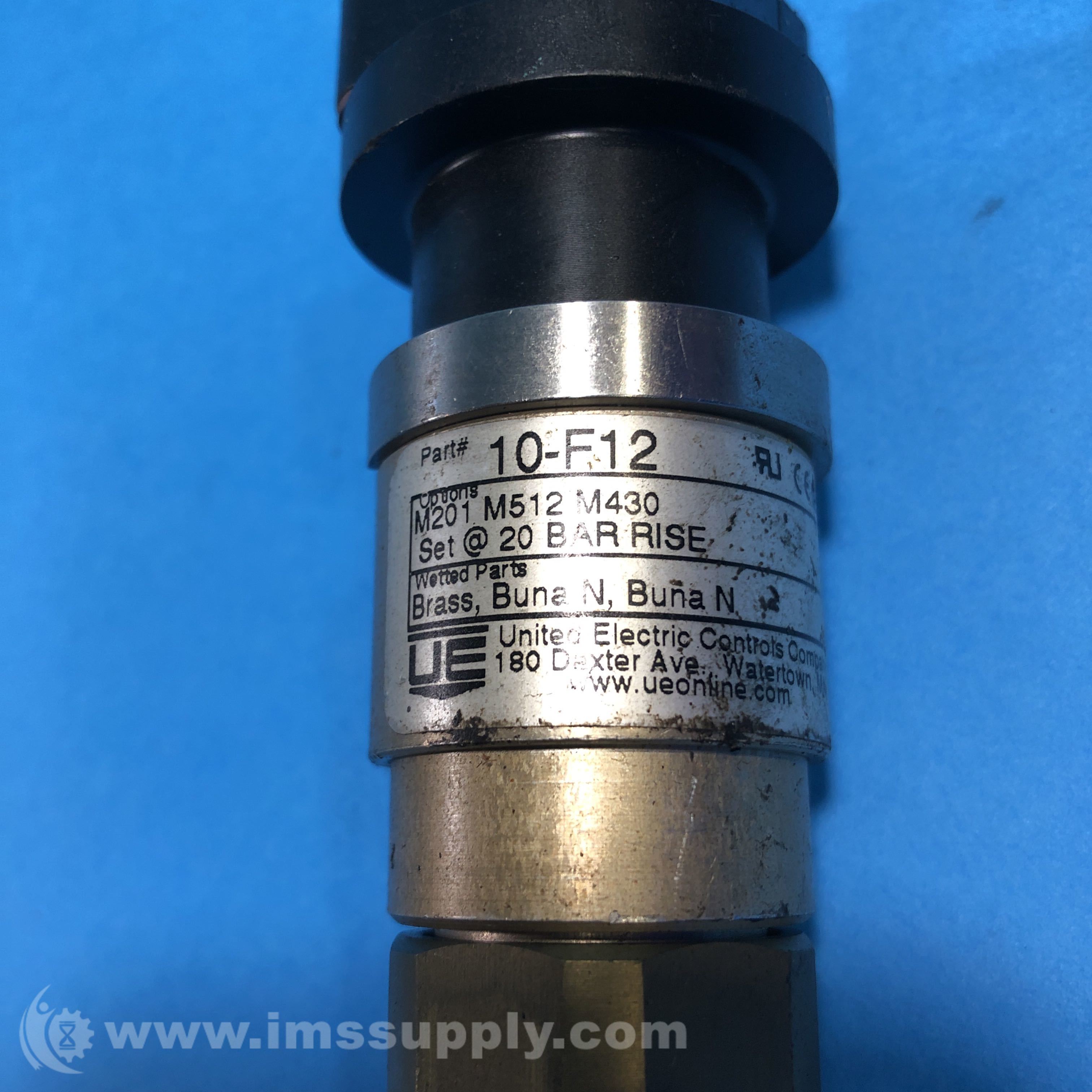 United Electric Controls 10-F12 Pressure Switch - IMS Supply