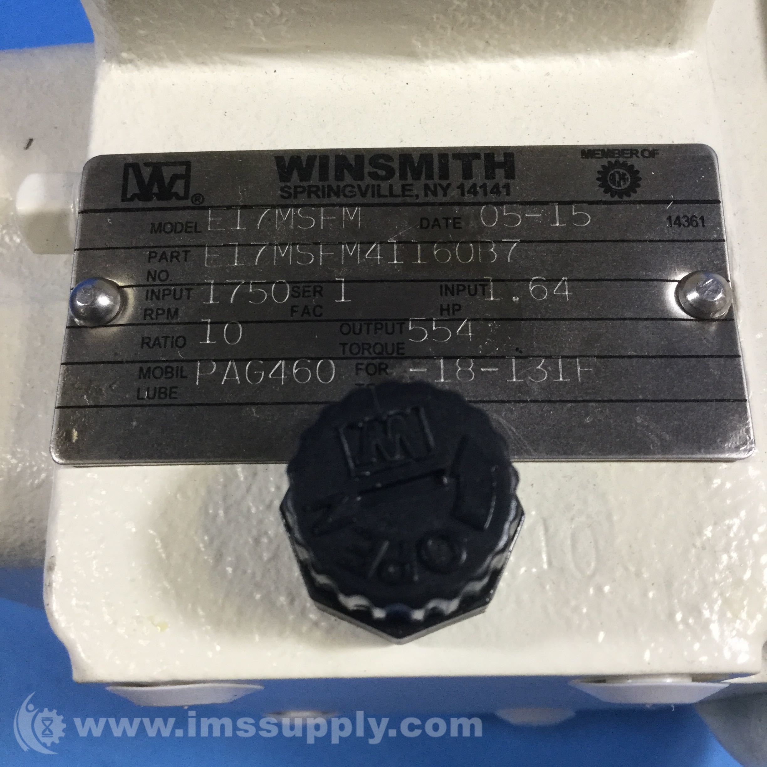Winsmith E17MSFM41160B7 Gear Reducer IMS Supply