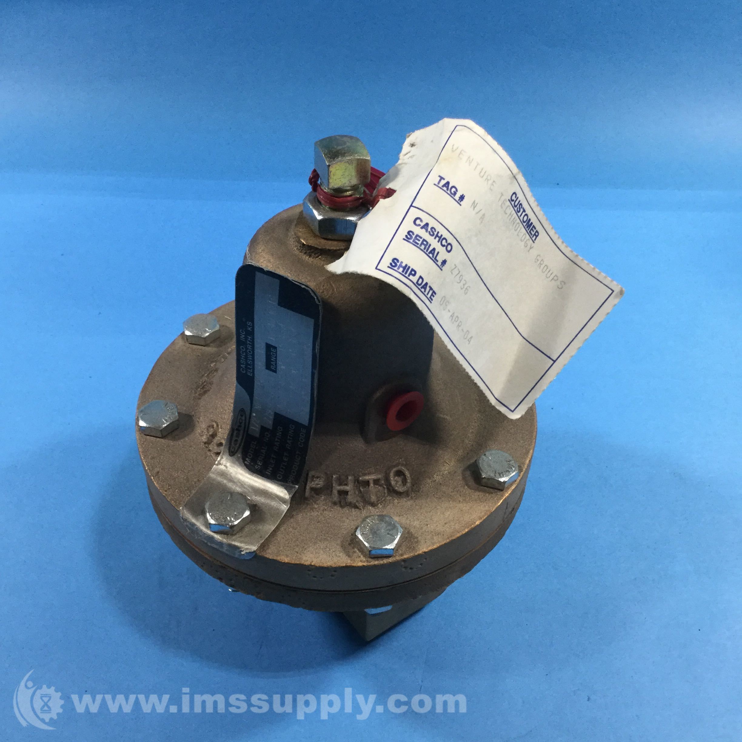 Cashco 2B43B5712000000B Pressure Reducing Regulator, Model D IMS Supply