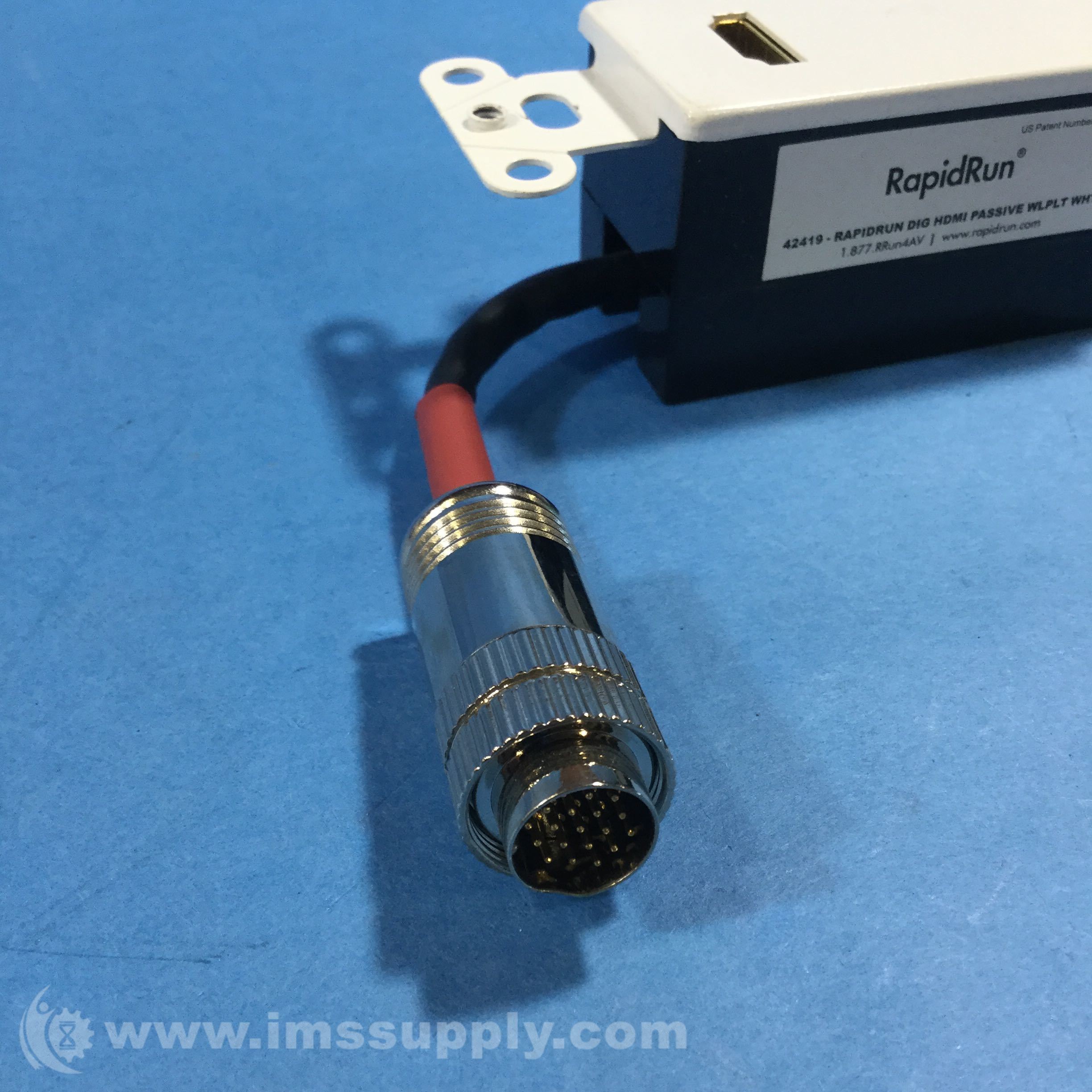 RapidRun 42419 Digital HDMI Passive Wall Plate White IMS Supply
