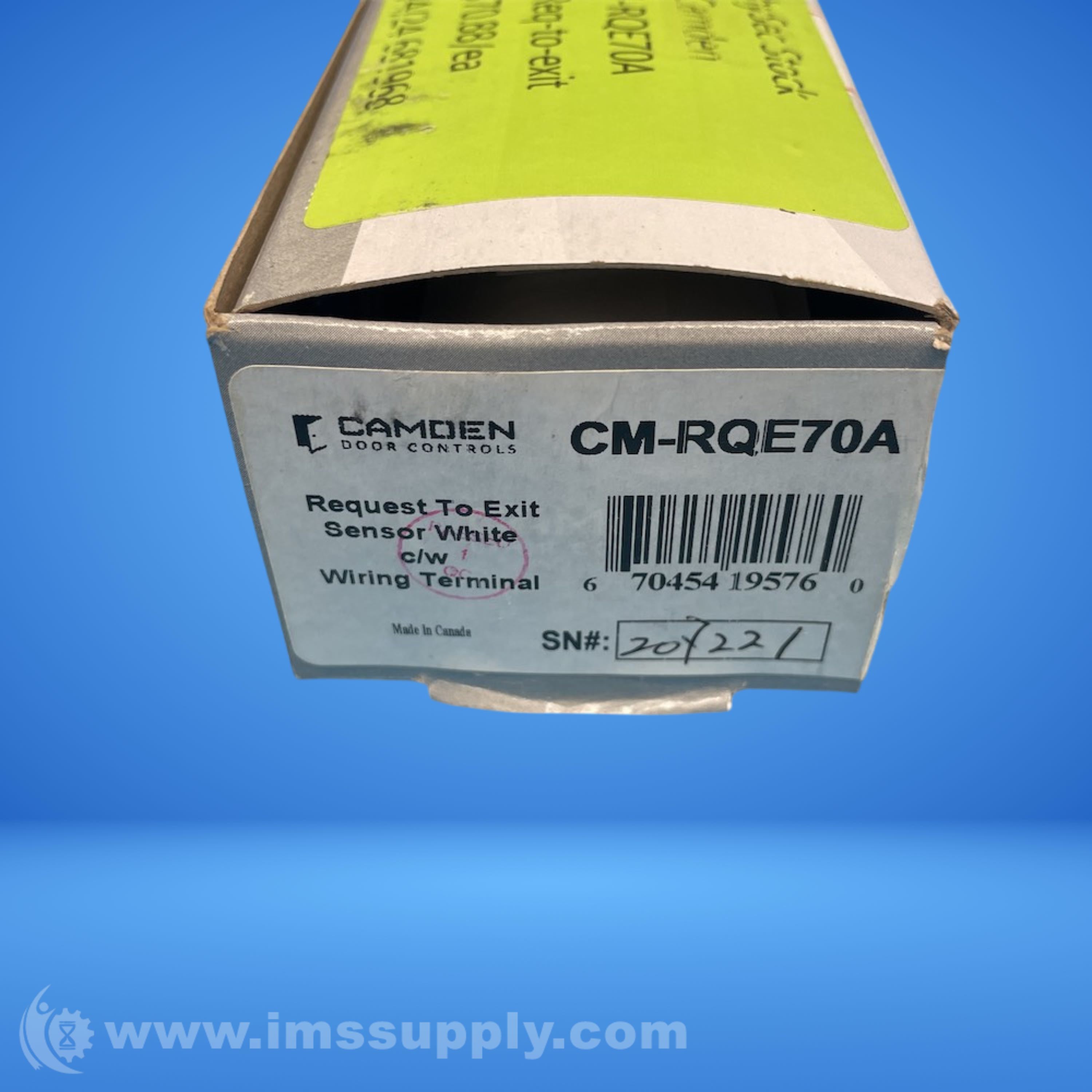 Camden Door Controls CM-RQE70A PIR Request to Exit Detector - IMS Supply