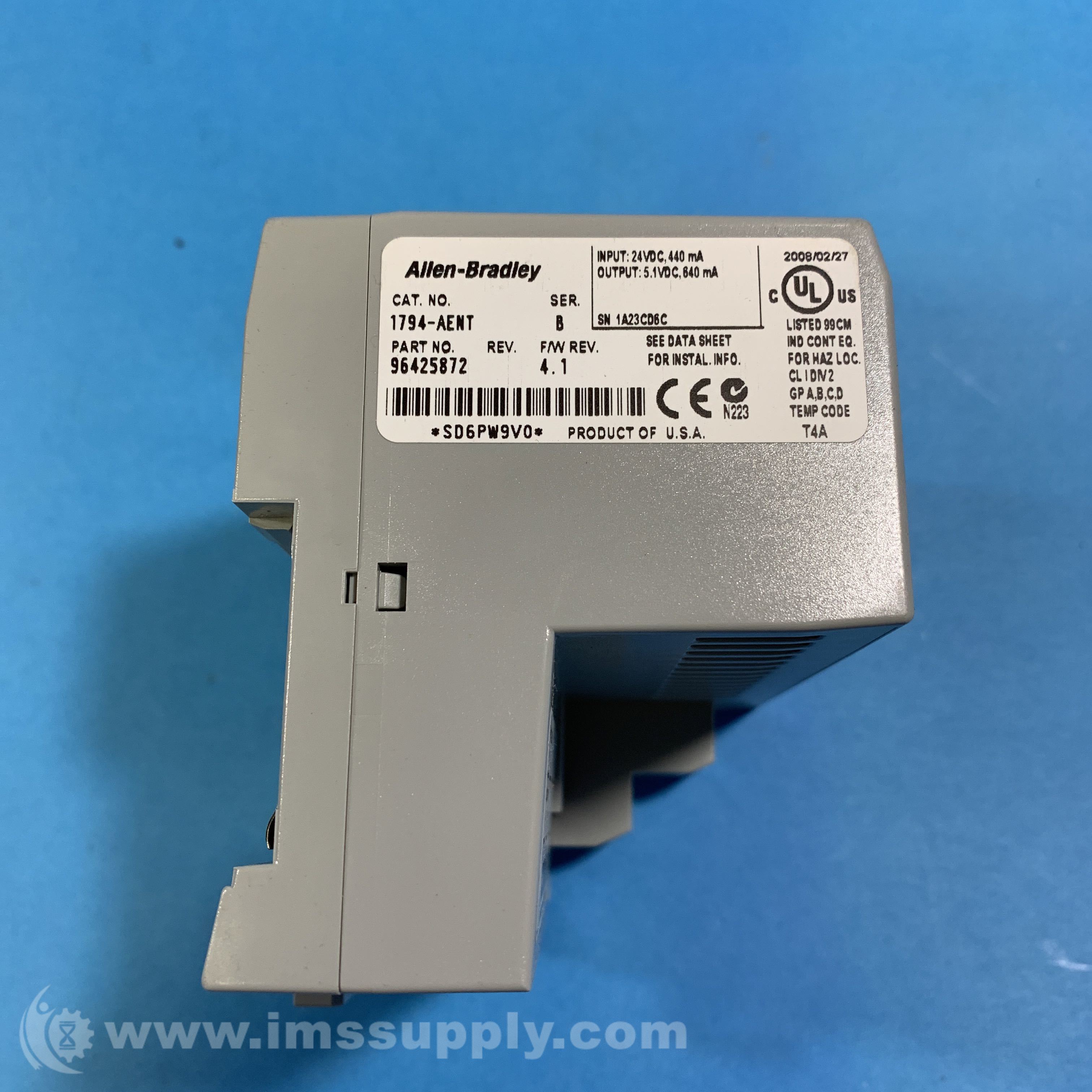 Allen Bradley 1794AENT Flex Adaptor Y Module IMS Supply
