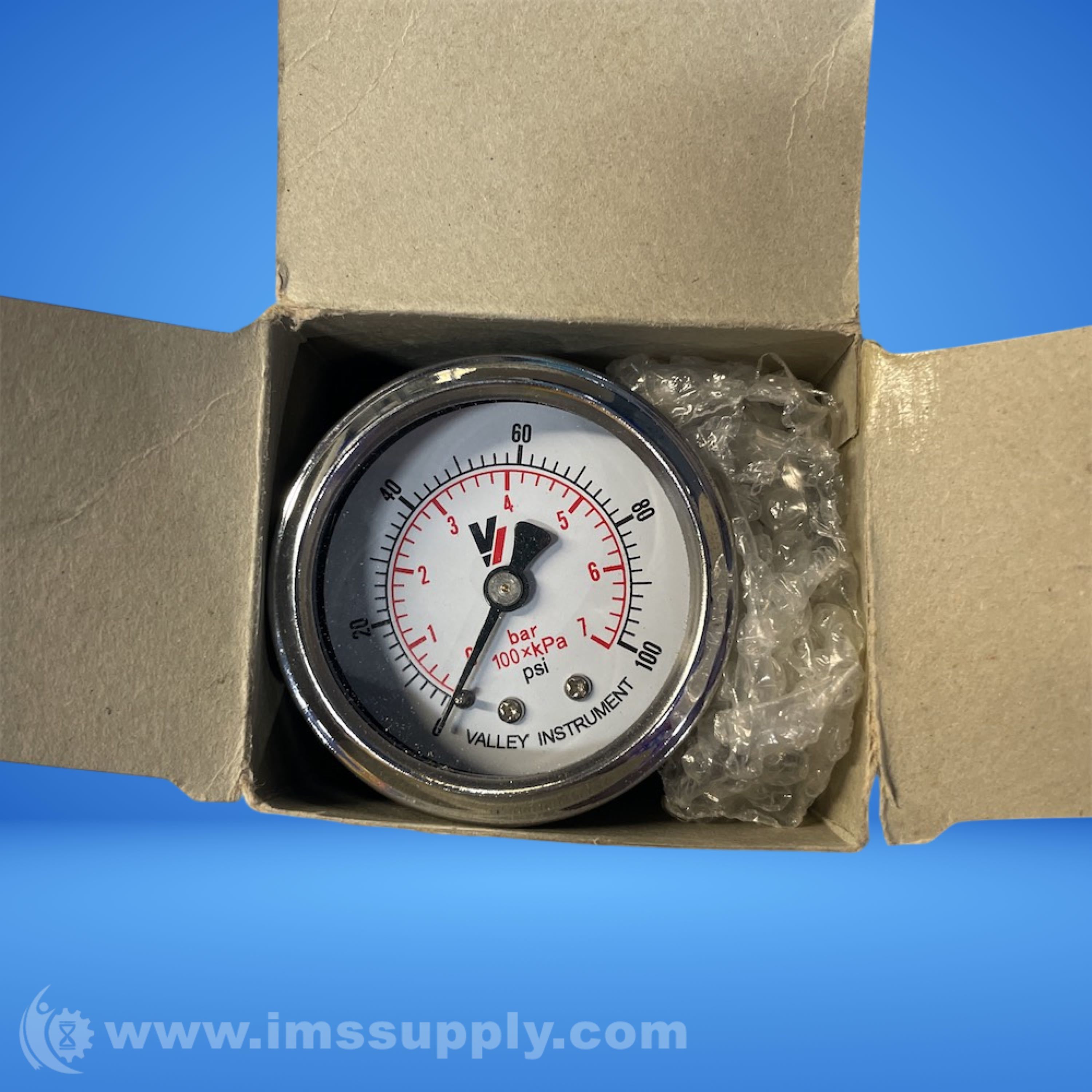 Valley Instrument 1420DSB100-S18 Pressure Gauge - IMS Supply