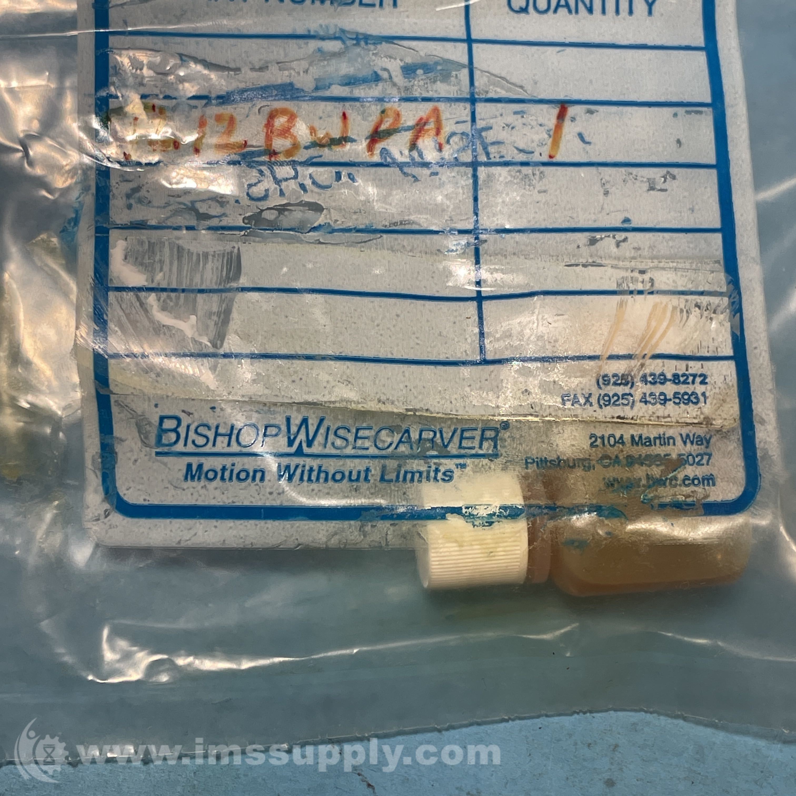 Bishop Wisecarver TL12BWPA Lubricator Track with Fasteners - IMS Supply