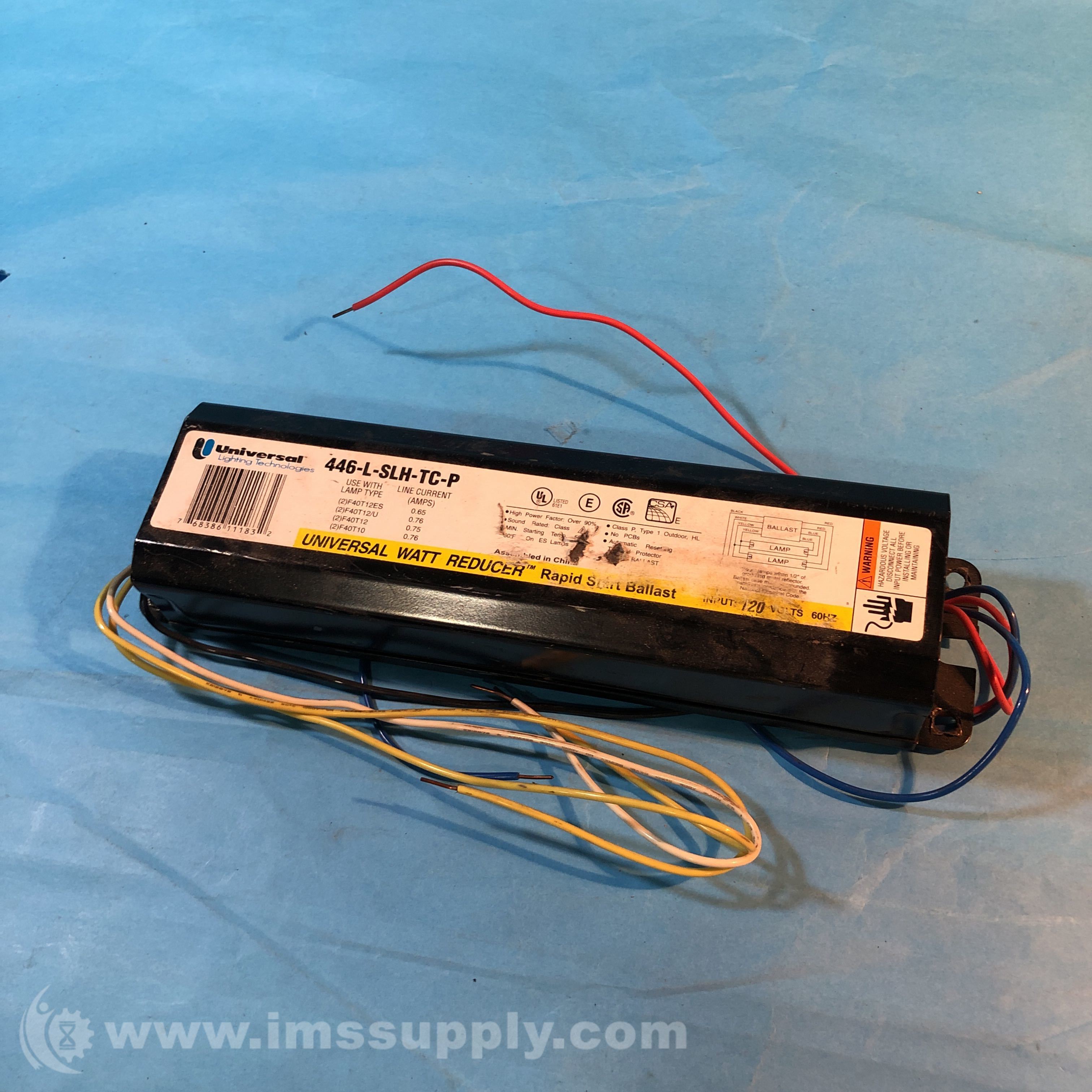 Universal Lighting 446LSLHTCP Rapid Start Ballast IMS Supply