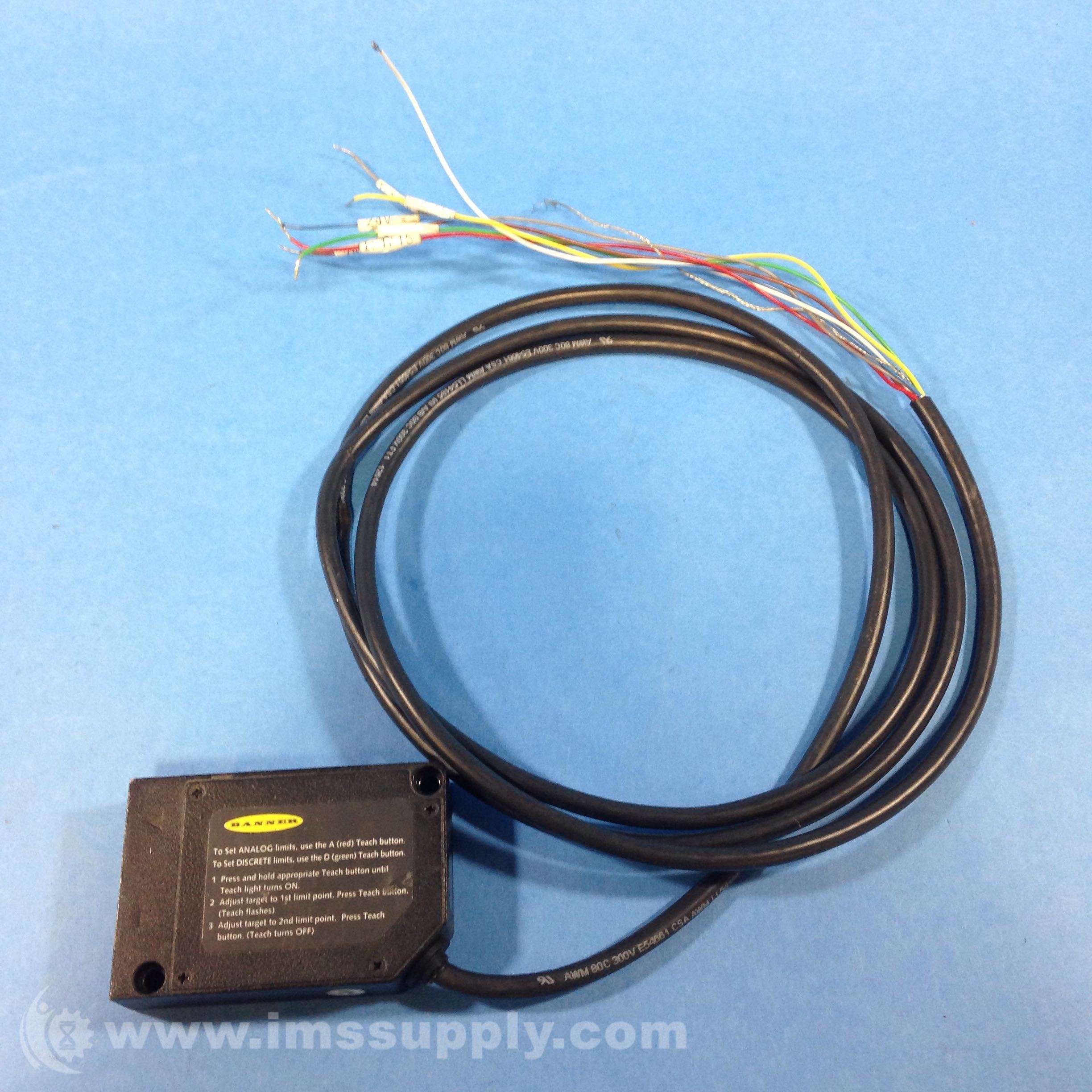 Banner Engineering Lg5b65pi Laser Displacement Sensor 12 30vdc