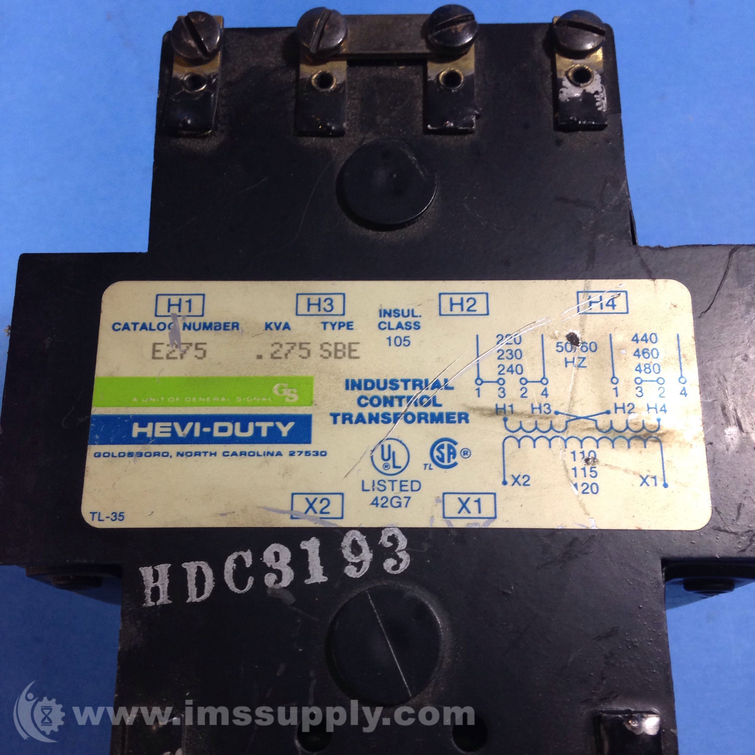 Sola E275 Transformer, KVA .275, Type SBE - IMS Supply
