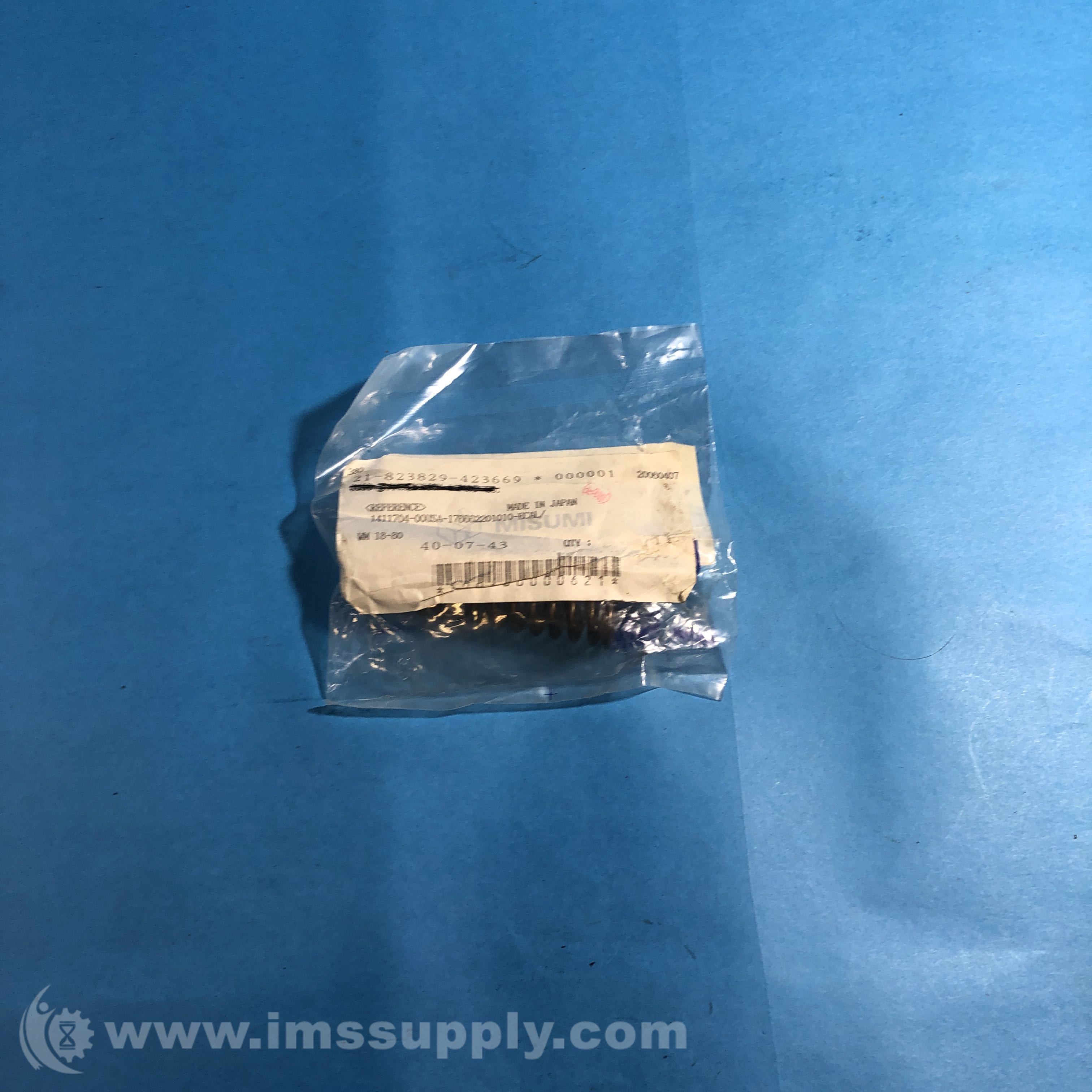 Misumi WM1880 Round Wire Coil Spring 35 Deflection, WM Series IMS