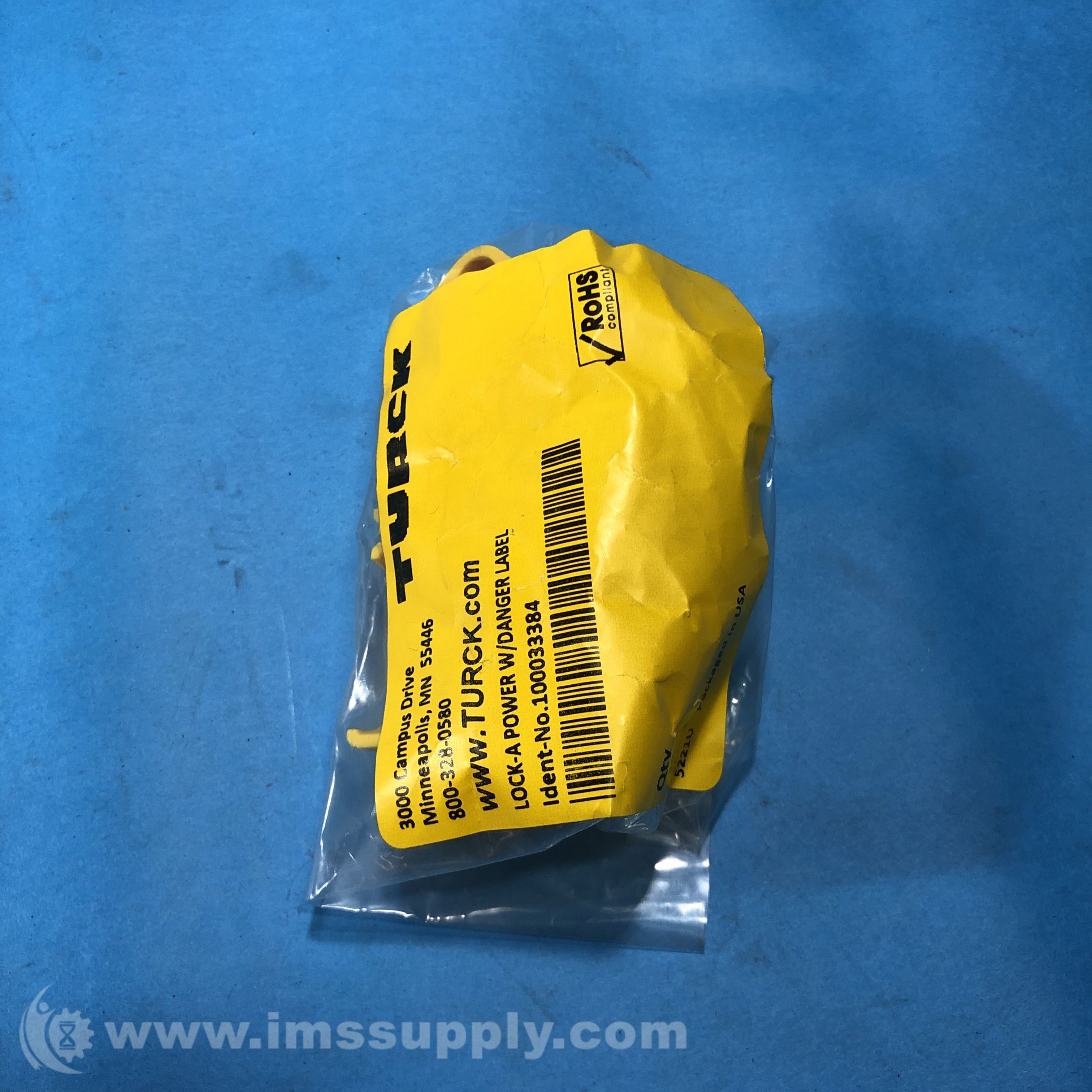 Turck 100033384 Lockout Guard w/Danger Label - IMS Supply