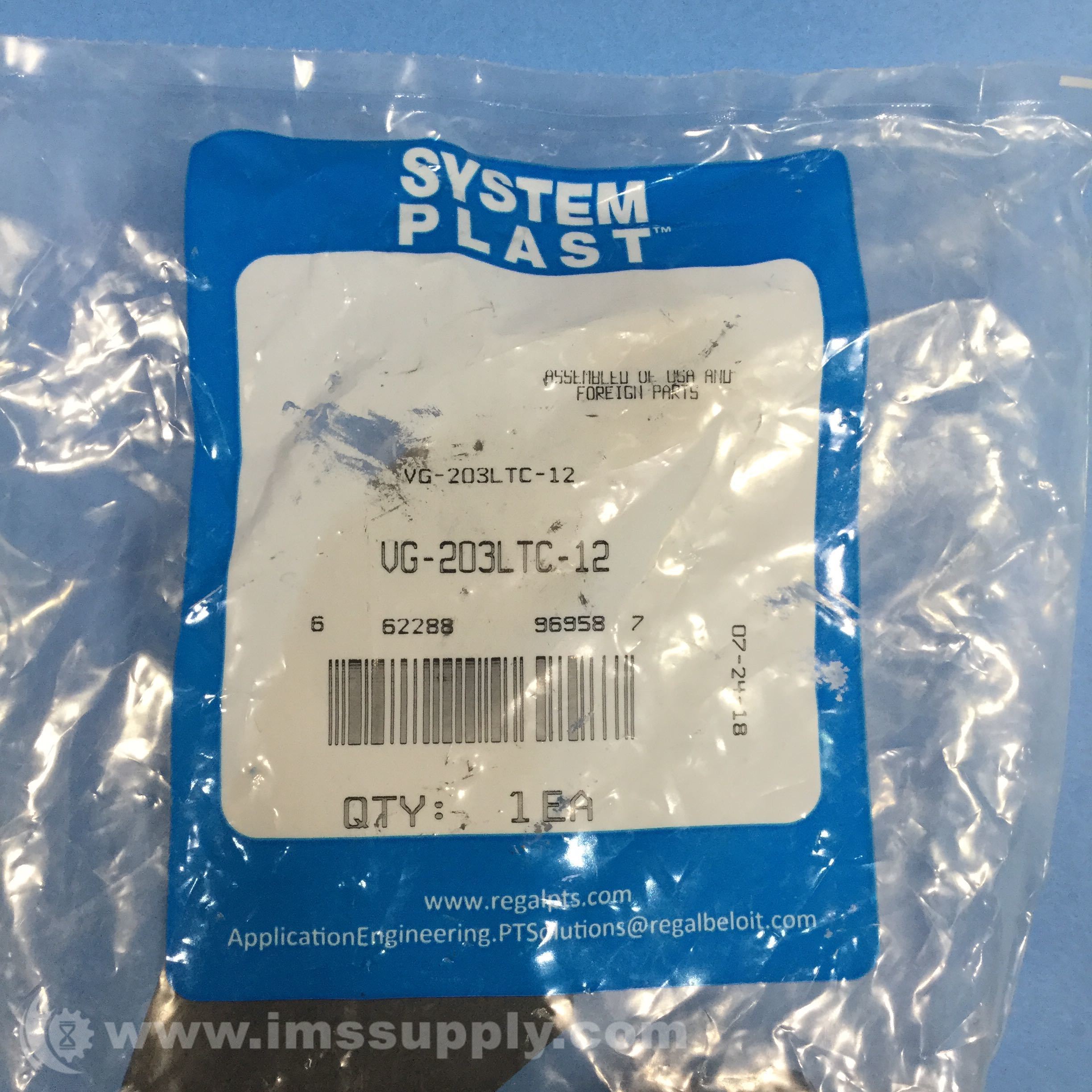 System Plast VG-118-03 Pack Of 2 Clamp, Rail, Splice, SS, 3 In - IMS Supply - Foto 7