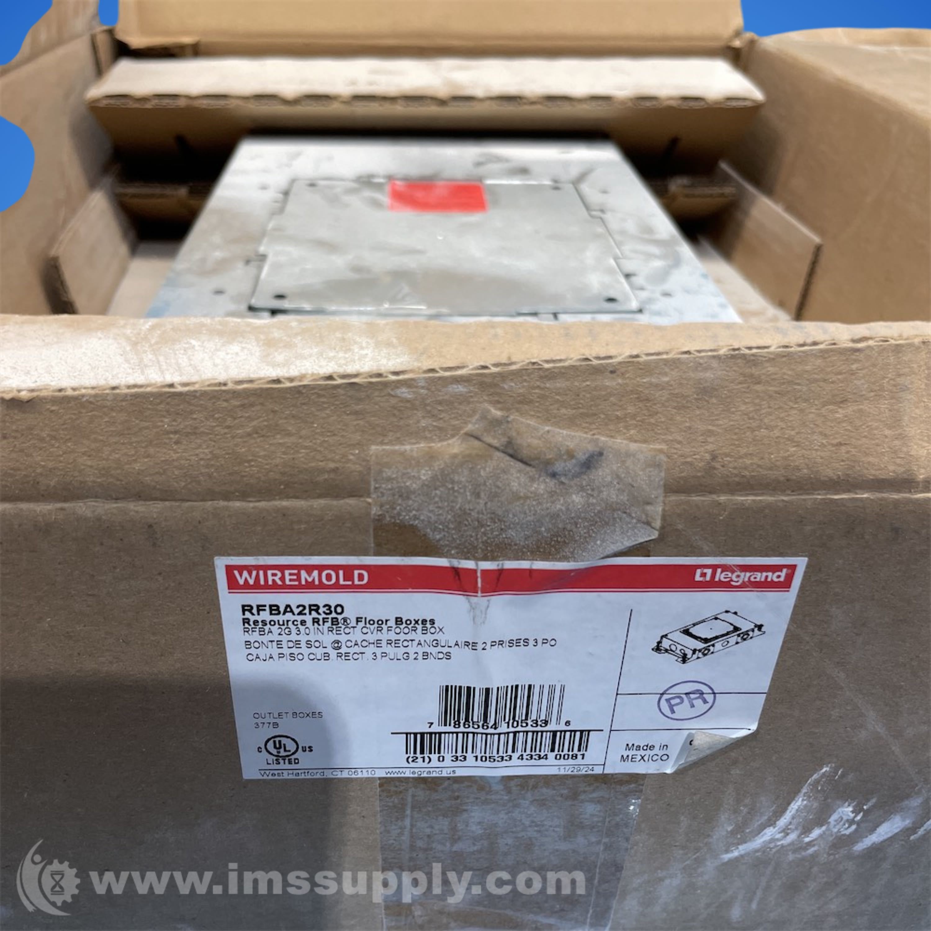Legrand RFBA2R30 Rectangular Floor Box - IMS Supply