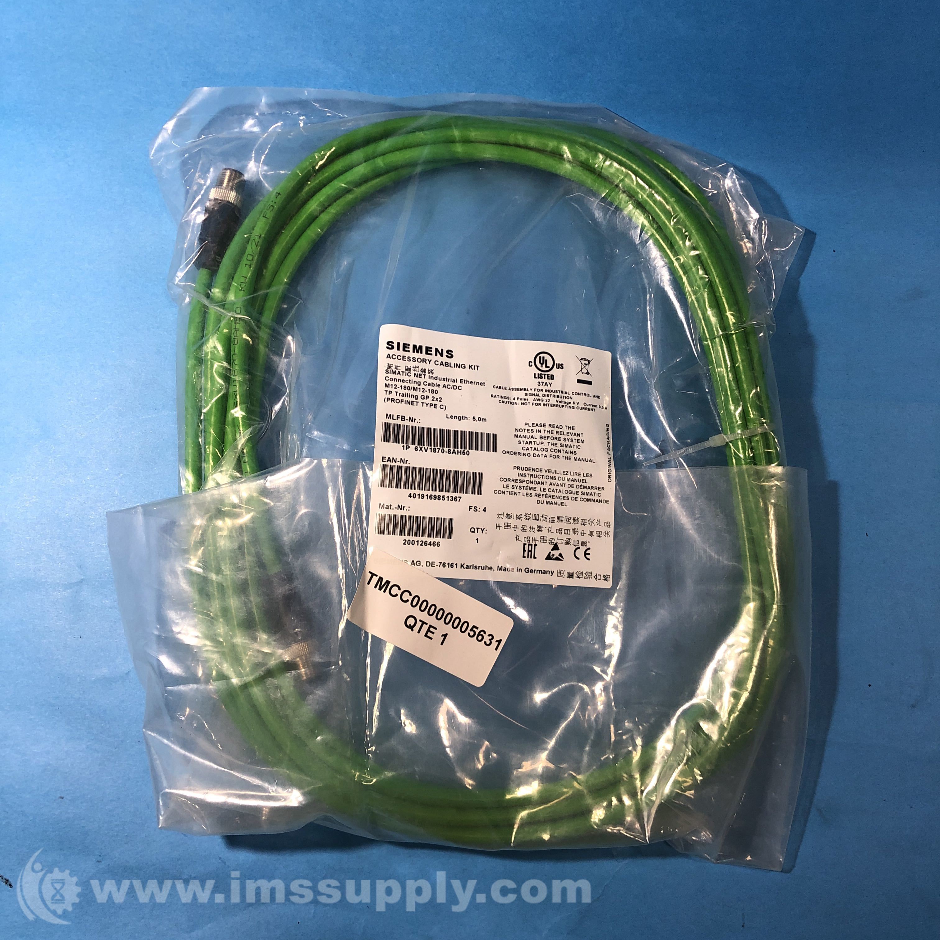 thumbnail image 2 of Siemens 6XV1870-3QN10 PLC Cable – Brand New Industrial Automation 2 of 6
